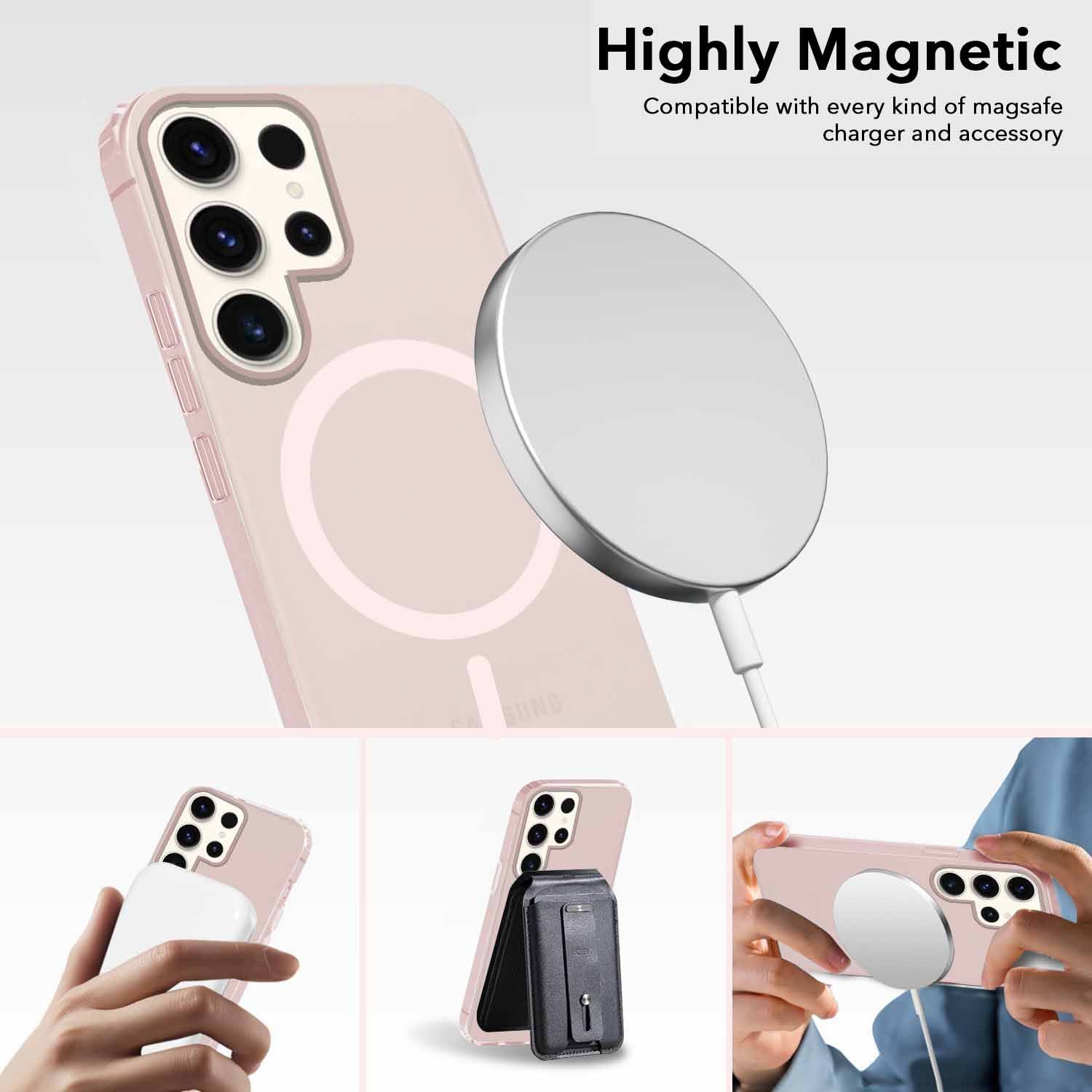 For Samsung Galaxy S23 Ultra Back Cover Case (Frosted Matte Feel | MagSafe Compatible Wireless Charging | Polycarbonate Material)