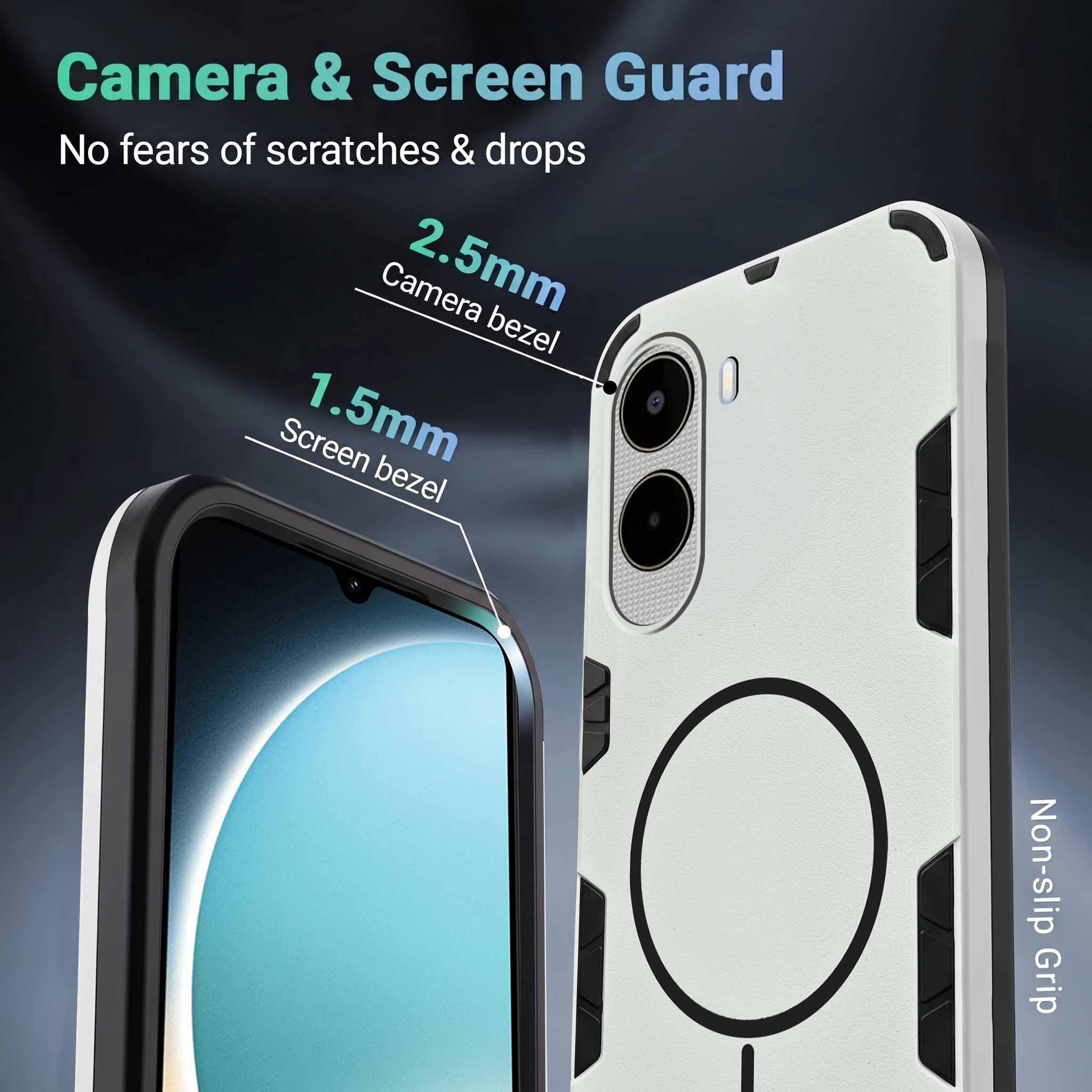 For Poco C81 Back Cover Case (Slim Hybrid Armor | Shockproof Camera Protection | Rugged Dual Layer)
