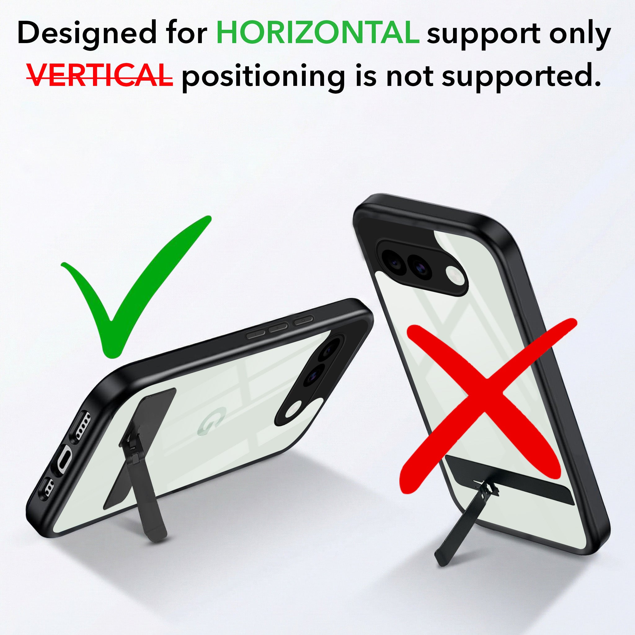 For Google Pixel 10a Back Cover Case (Built-in Stand | Lifetime Anti Yellow | Kickstand Shockproof | Camera Protection | MagSafe Compatible)