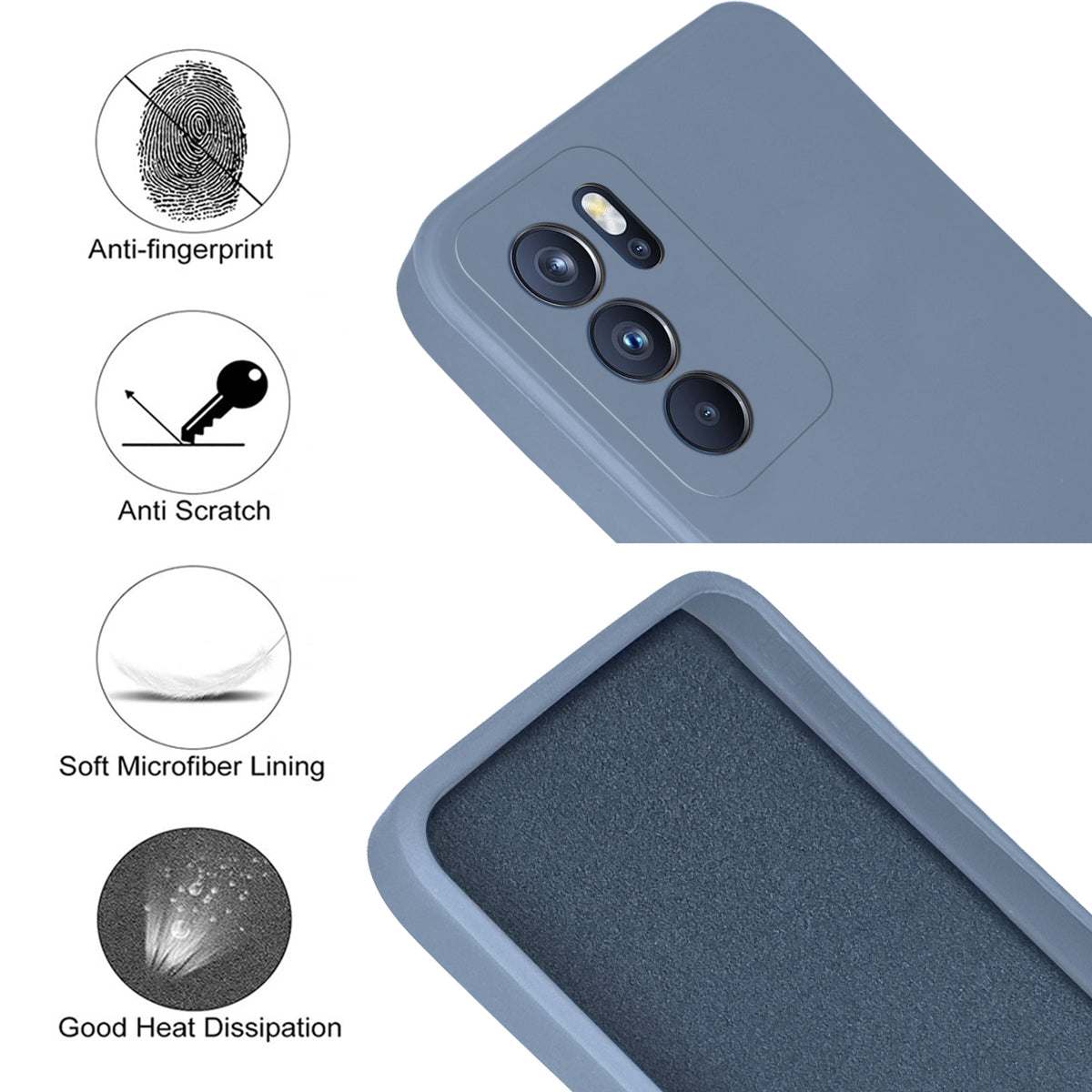 For Oppo Reno6 Pro 5G Back Cover ( Silicone Clear Shockproof Case with Camera Protection | Soft and Flexible | Transparent)