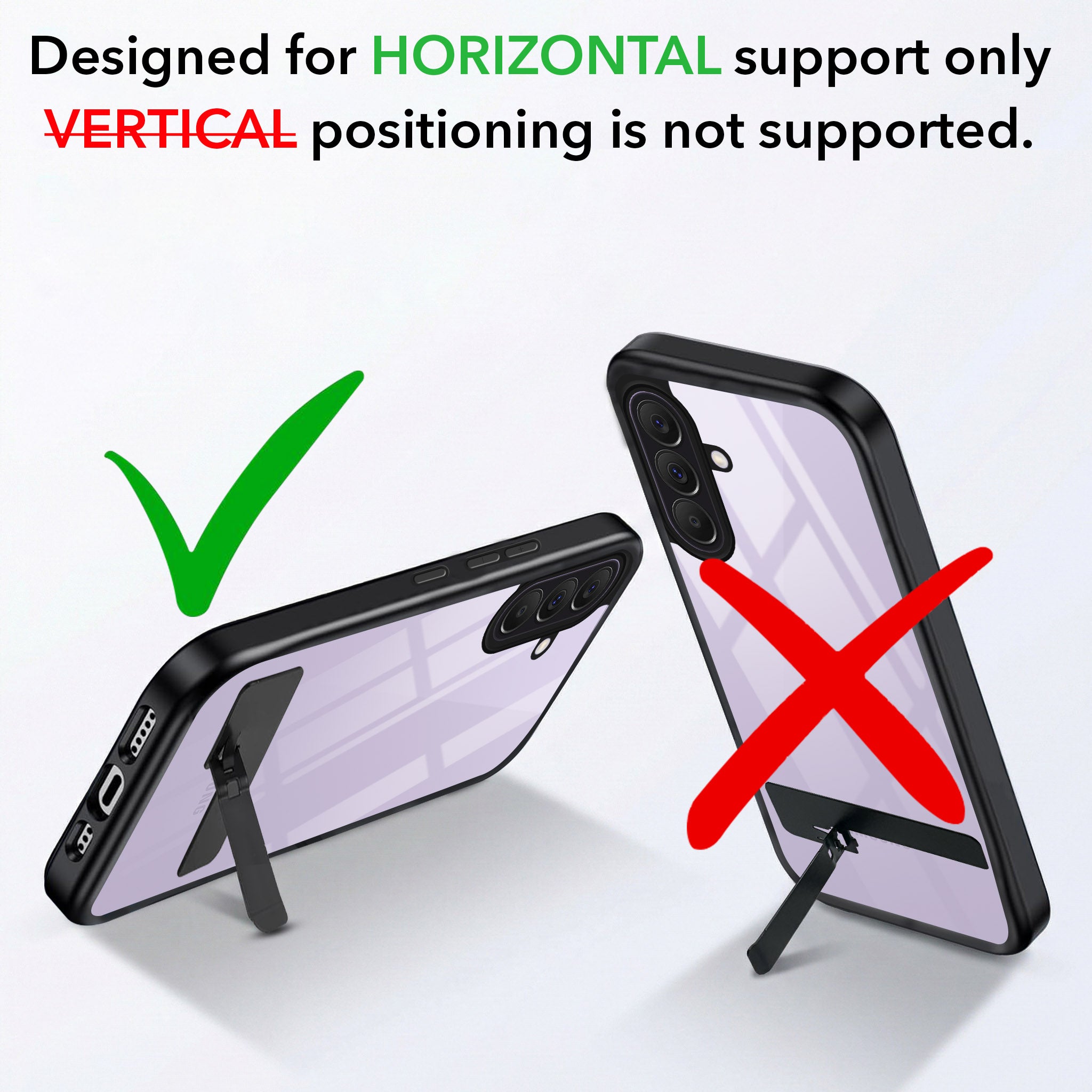 For Samsung Galaxy A37 5G Back Cover Case (Built-in Stand | Lifetime Anti Yellow | Kickstand Shockproof | Camera Protection | MagSafe Compatible)