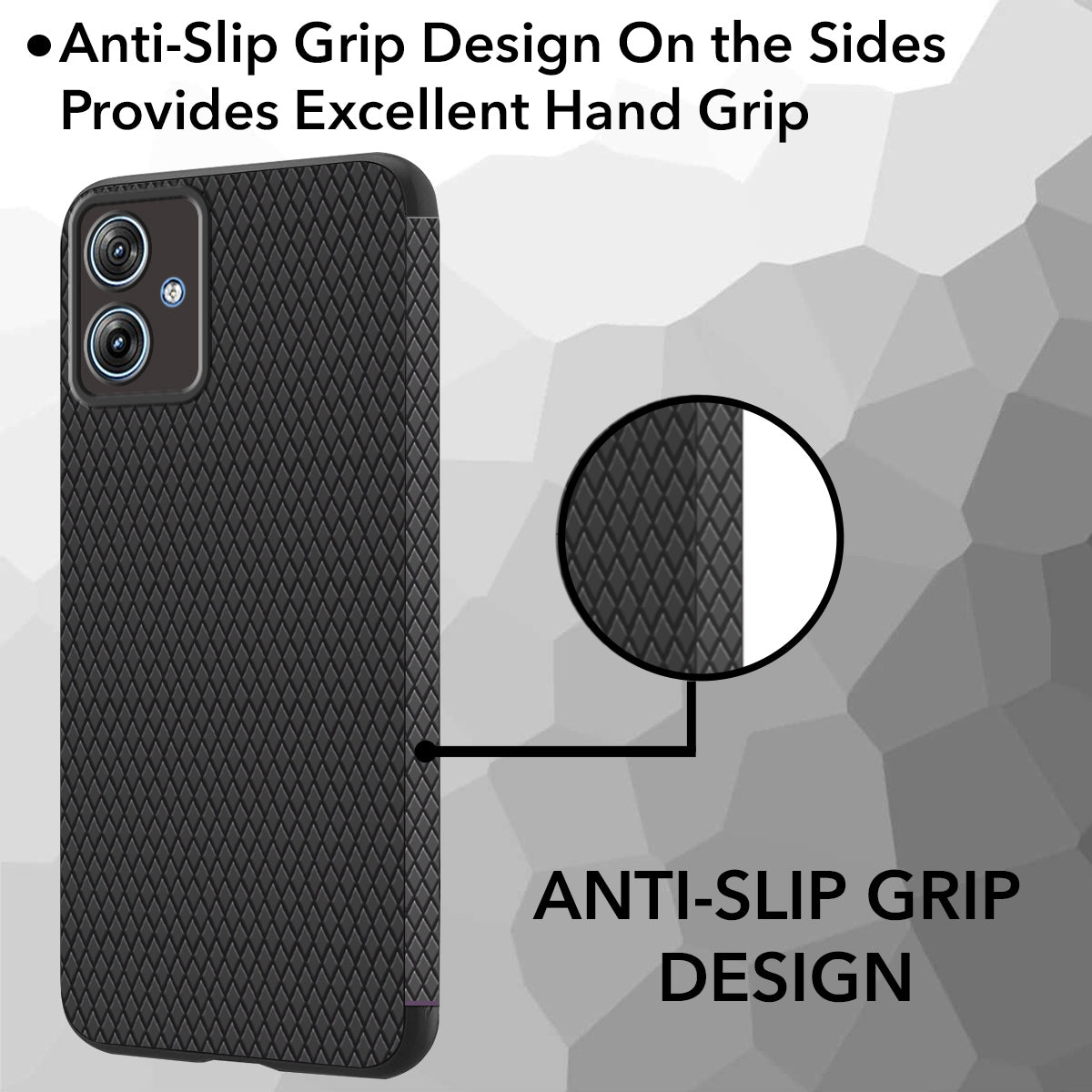 For Motorola Moto G64 5G Back Cover Case (Liquid Silicone | Side Grip | Camera Protection)