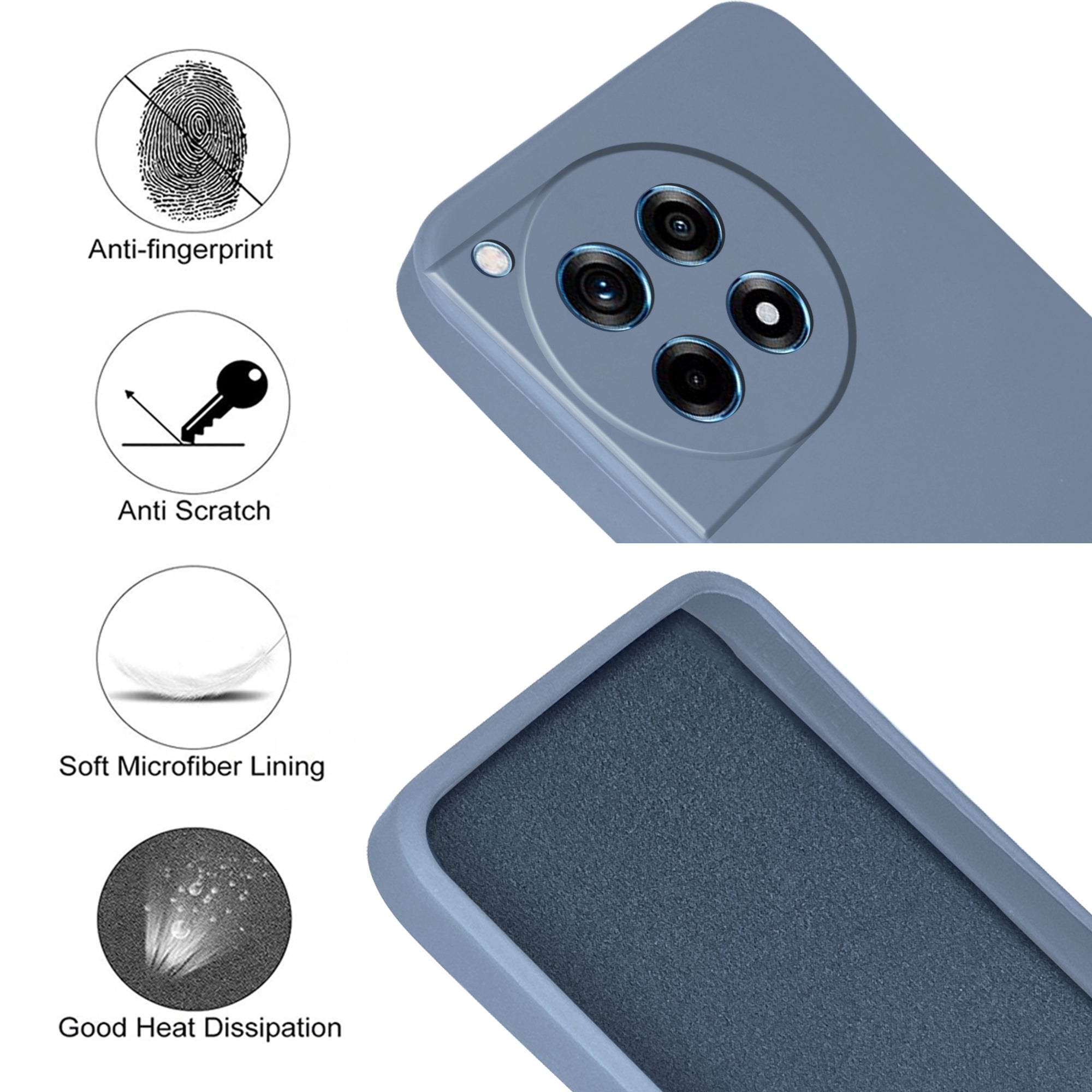 For OnePlus 12R 5G Back Cover ( Silicone Clear Shockproof Case with Camera Protection | Soft and Flexible | Transparent)