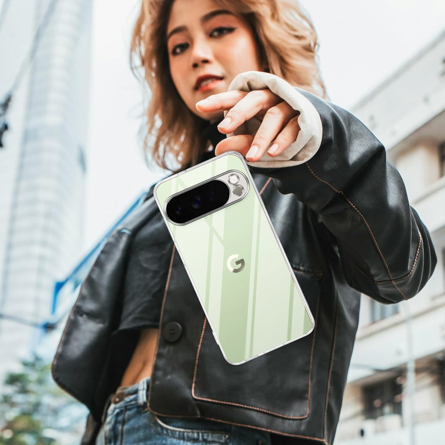 For Google Pixel 10 Pro XL Back Cover Case Silicone (Clear Shockproof Case with Camera Protection | Soft and Flexible | Transparent)