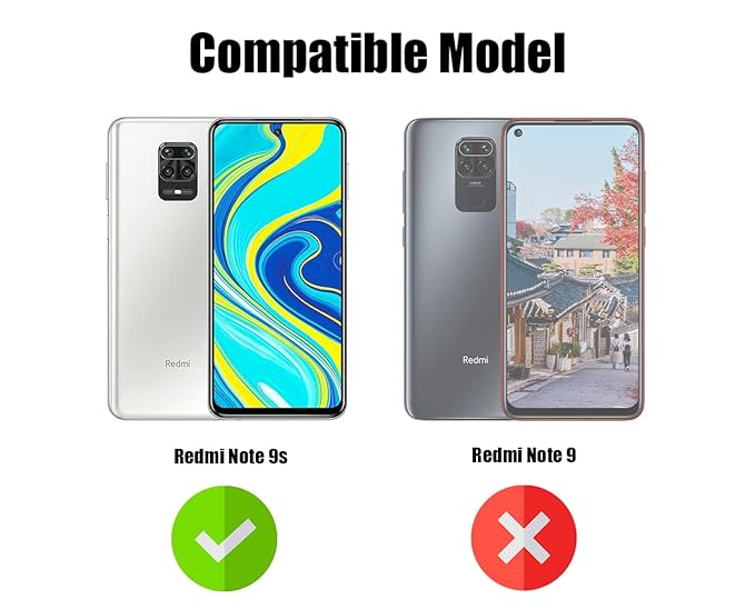 For Xiaomi Mi Redmi Note 9S Back Cover Case (Shockproof Polycarbonate Dual Layer Hybrid Armor)