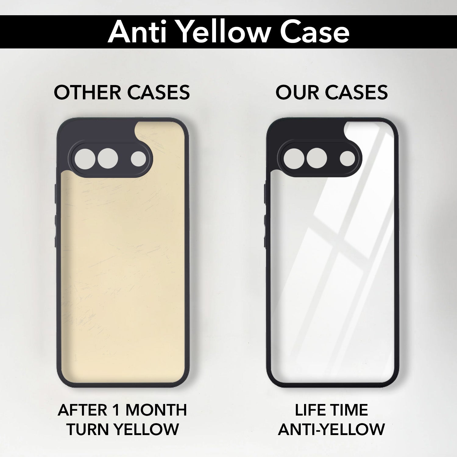 For Google Pixel 10a Back Cover Case Ultra-Hybrid (Lifetime Anti Yellow | Anti Scratch | Crystal Clear Shockproof)
