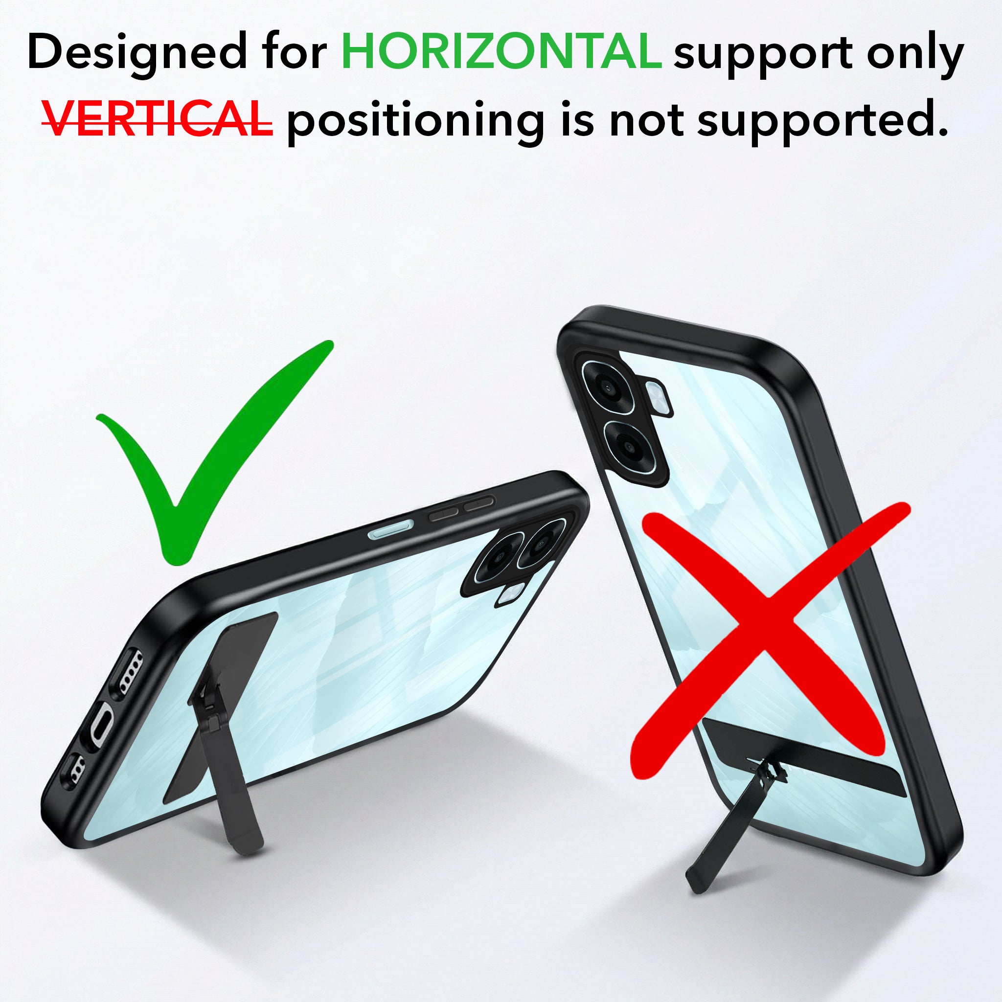 For Oppo Oppo A6X | Oppo A6S Back Cover Case (Built-in Stand | Lifetime Anti Yellow | Kickstand Shockproof | Camera Protection | MagSafe Compatible)
