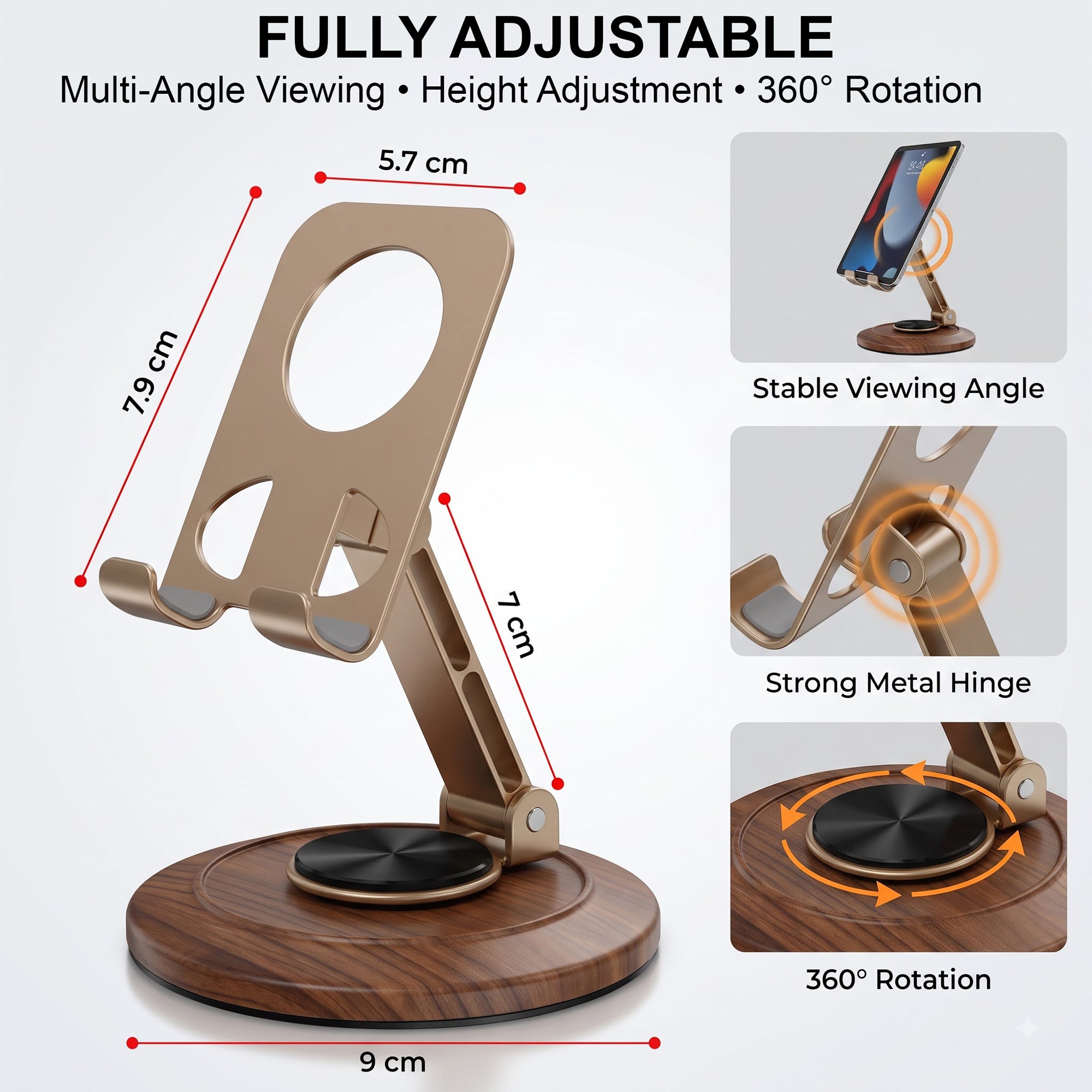 Mobile Stand with 360 Degree Rotation