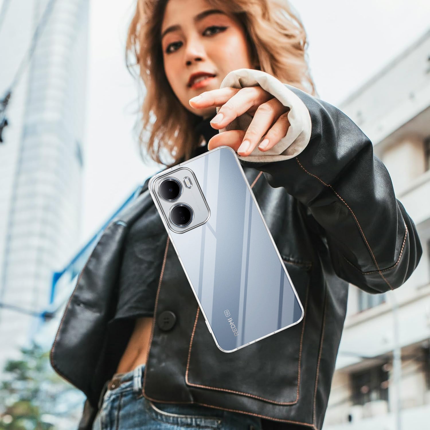 For Redmi 15A 5G Back Cover Case Silicone (Clear Shockproof Case with Camera Protection | Soft and Flexible | Transparent)