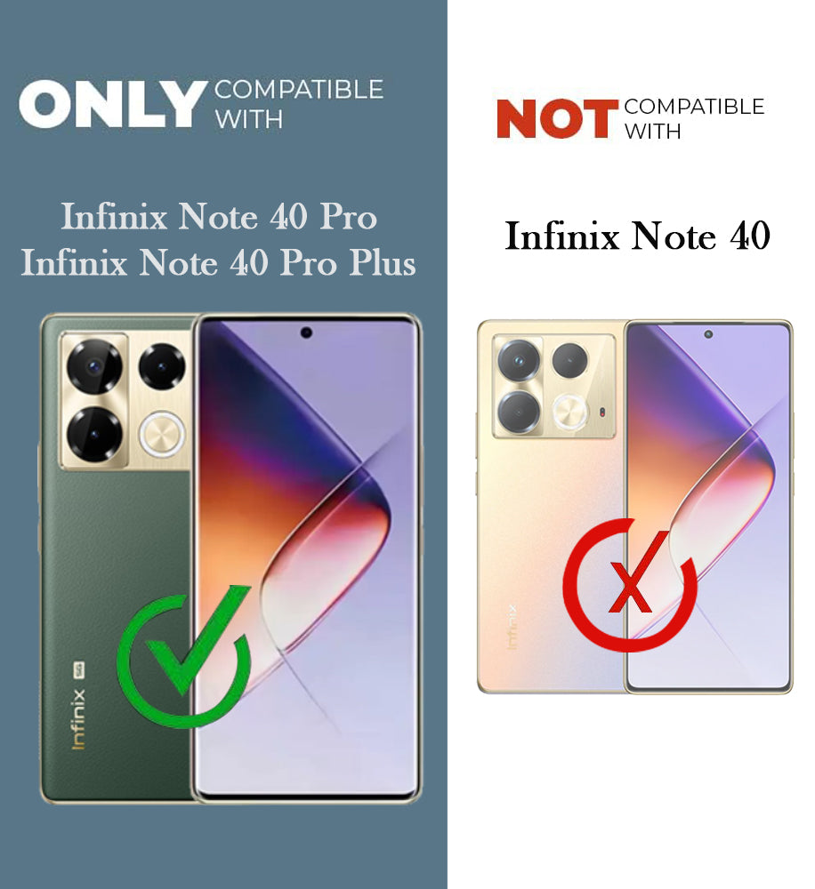 For Infinix Note 40 Pro 4G | Infinix Note 40 Pro Plus Back Cover ( Silicone Clear Shockproof Case with Camera Protection | Soft and Flexible | Transparent)