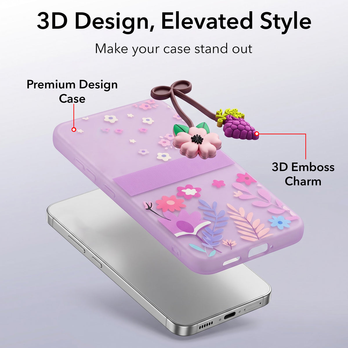 For Vivo Y31T 5G Back Cover Case (3D Cute Cartoons | Hard Back Side Soft | Matte Premium Finish | HD Printing)