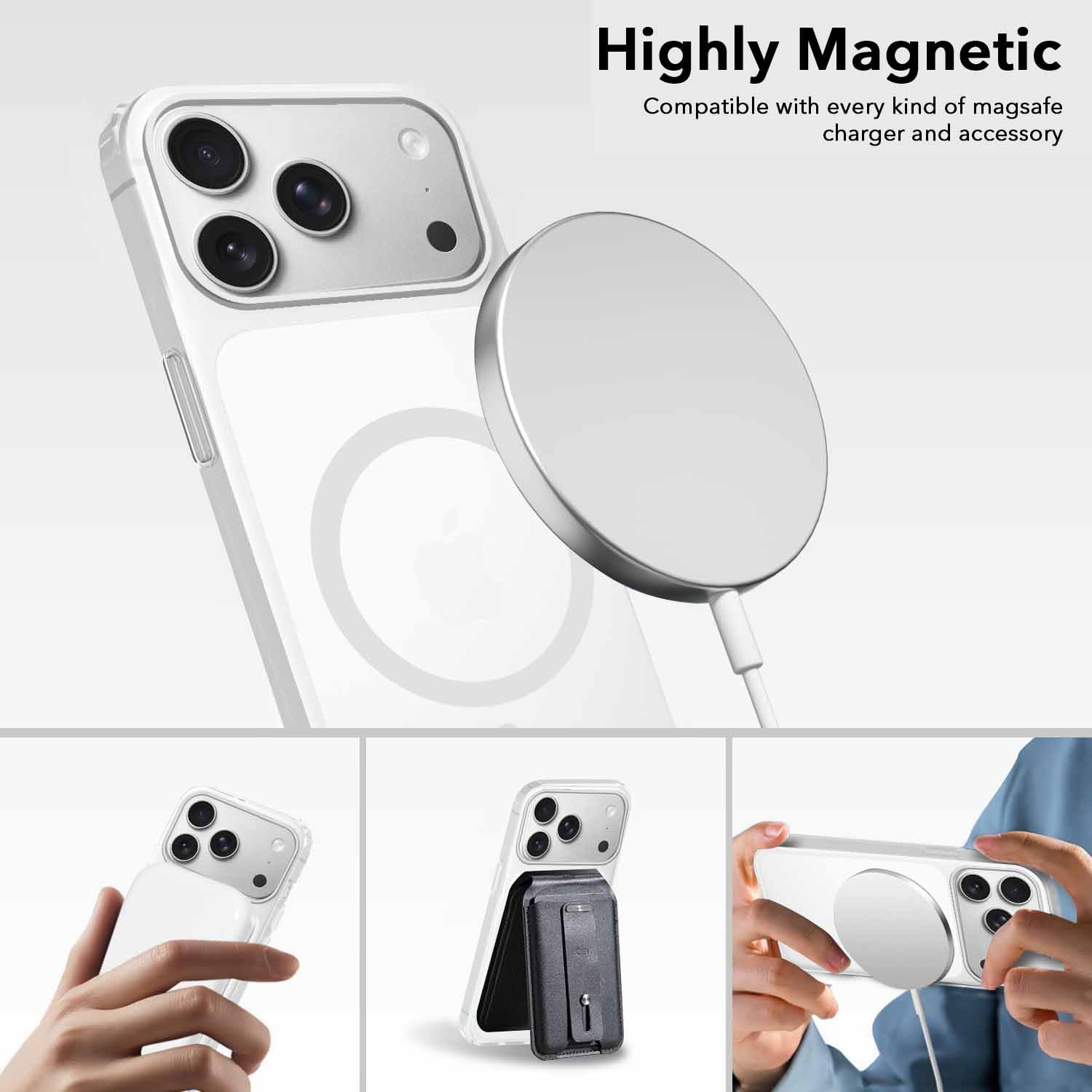 For iPhone 17 Pro | iPhone 18 Pro Back Cover Case (Frosted Matte Feel | MagSafe Compatible Wireless Charging)