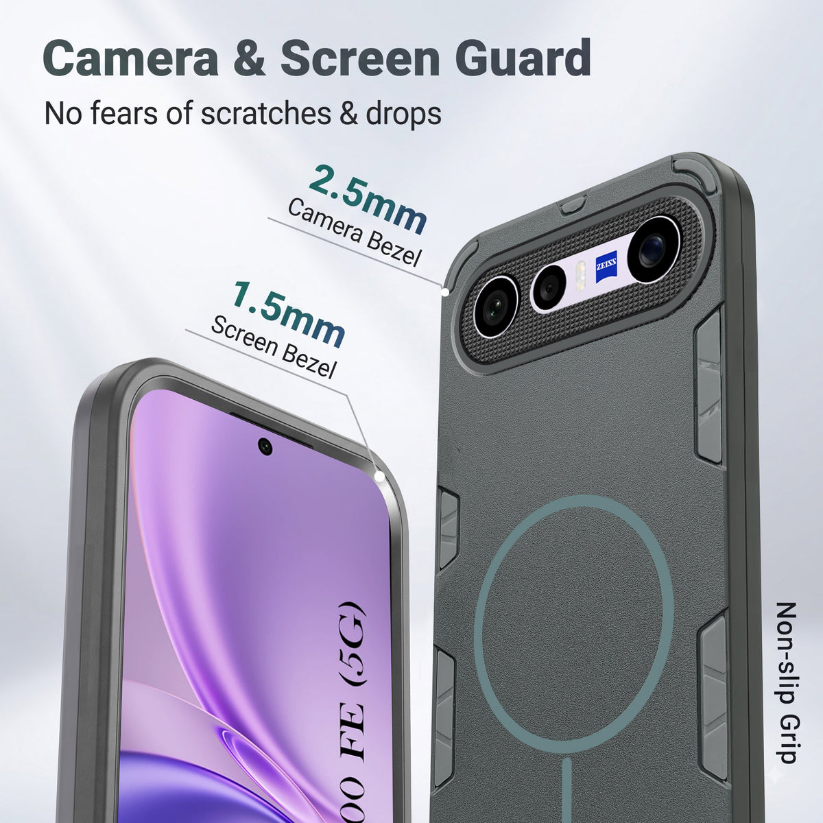 For Vivo X300 FE Back Cover Case (Slim Hybrid Armor | Shockproof Camera Protection | Rugged Dual Layer)