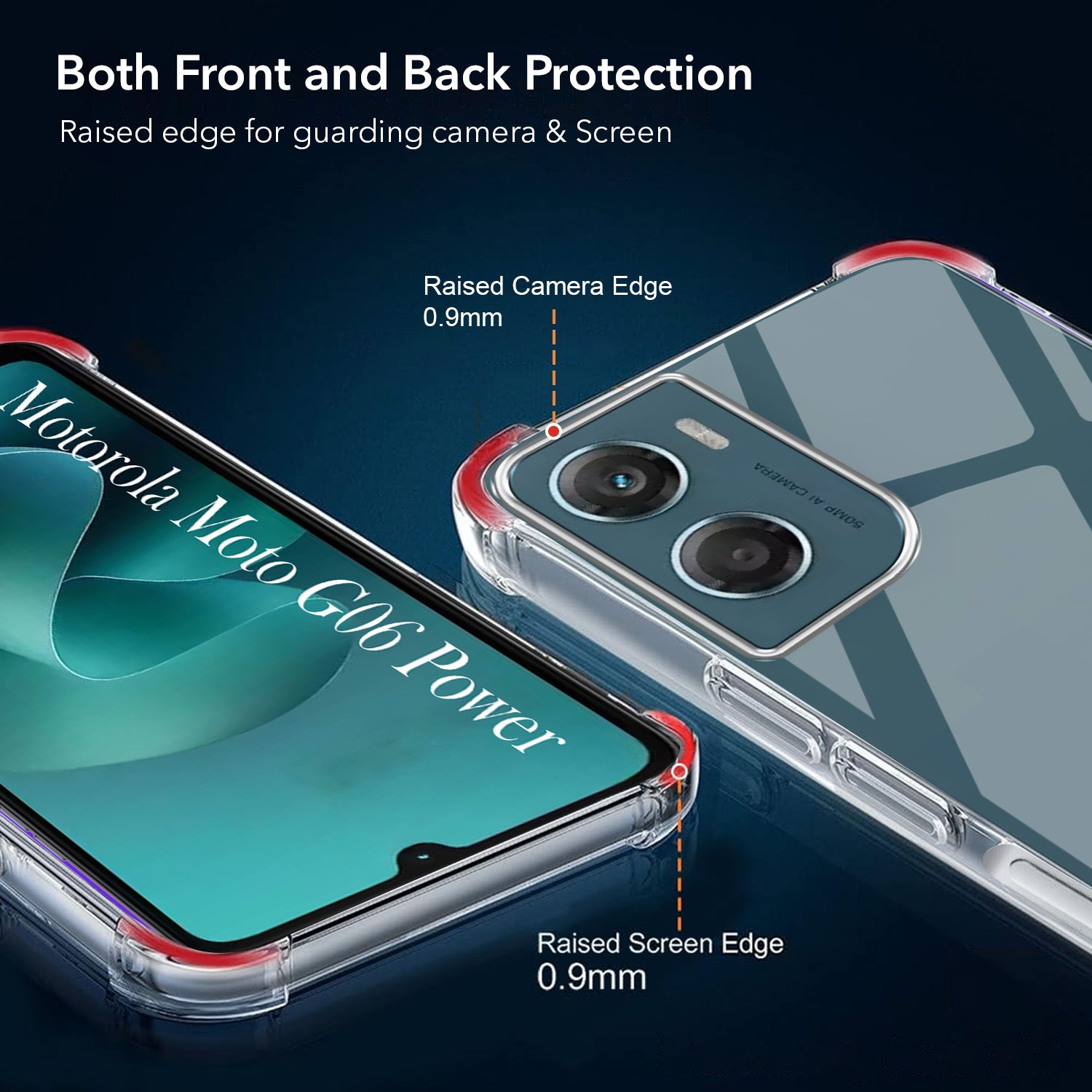 For Motorola Moto G06 Power Back Cover Shockproof Crystal-Clear (Drop & Camera Protection | Hard Polycarbonate)