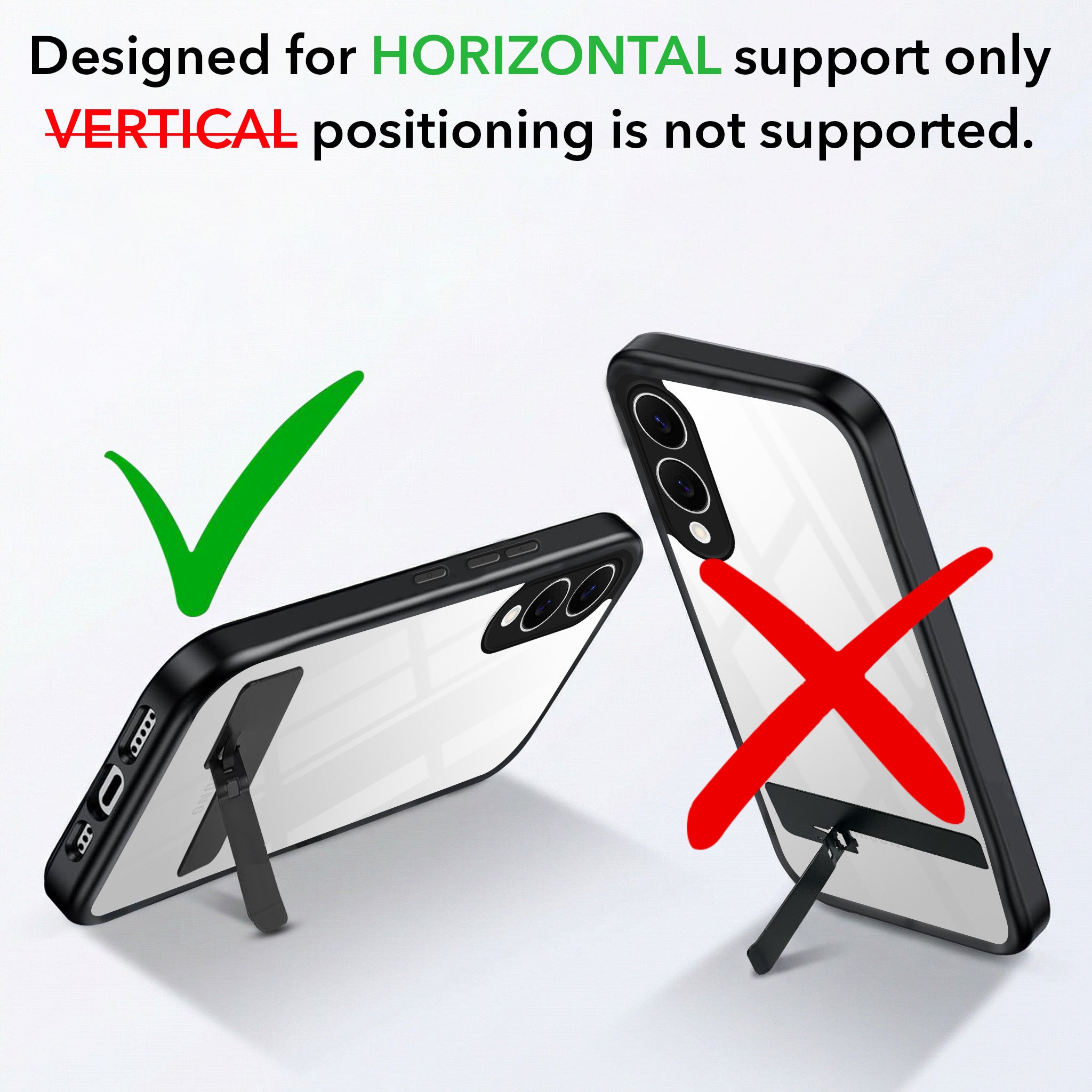 For Samsung Galaxy S25 Edge Back Cover Case (Built-in Stand | Lifetime Anti Yellow | Kickstand Shockproof | Camera Protection | MagSafe Compatible)