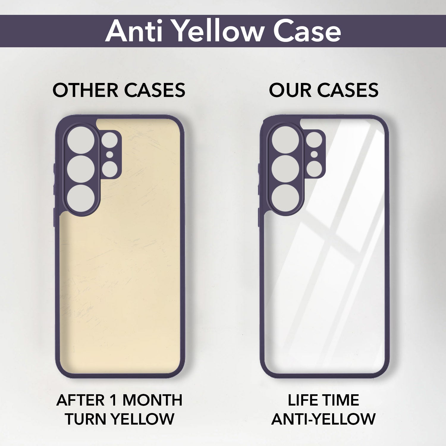 For Samsung Galaxy S26 Ultra Back Cover Case Ultra-Hybrid (Lifetime Anti Yellow | Anti Scratch | Crystal Clear Shockproof)