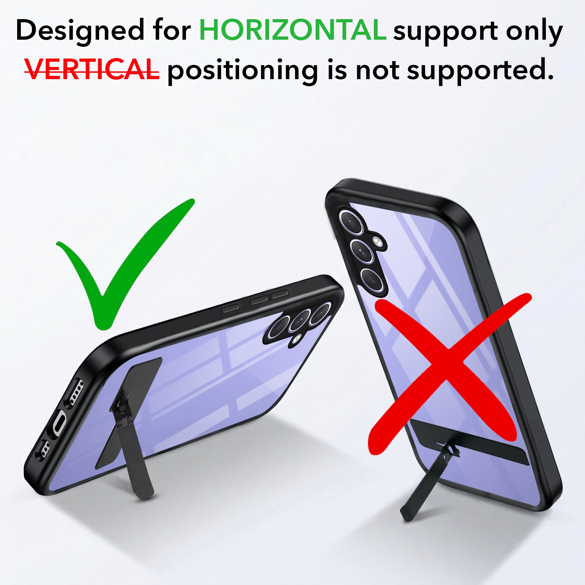 For Samsung Galaxy A54 5G Back Cover Case (Built-in Stand | Lifetime Anti Yellow | Kickstand Shockproof | Camera Protection | MagSafe Compatible)