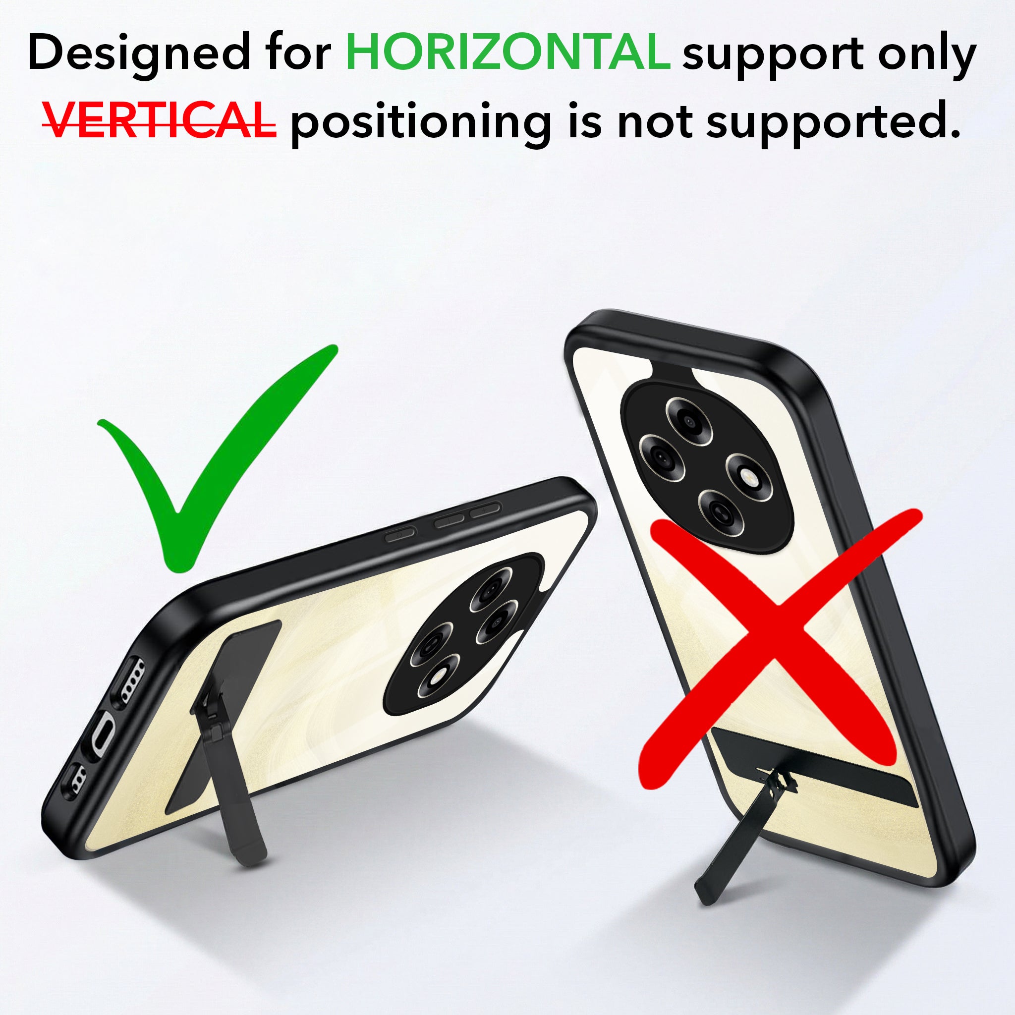 For Oppo F31 Pro Back Cover Case (Built-in Stand | Lifetime Anti Yellow | Kickstand Shockproof | Camera Protection | MagSafe Compatible)