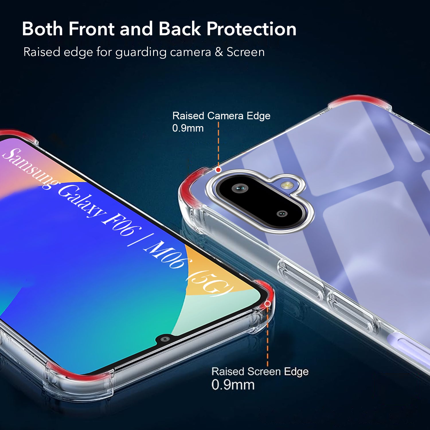 For Samsung Galaxy F06 | Samsung Galaxy M06 Back Cover Shockproof Crystal-Clear (Drop & Camera Protection | Hard Polycarbonate)