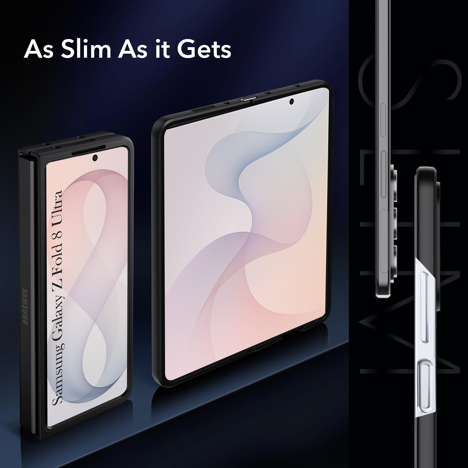 For Samsung Galaxy Z Fold 8 Ultra Back Cover Case Leather Finish (MagSafe Wireless Charging Compatible | Inside Microfiber Cloth)