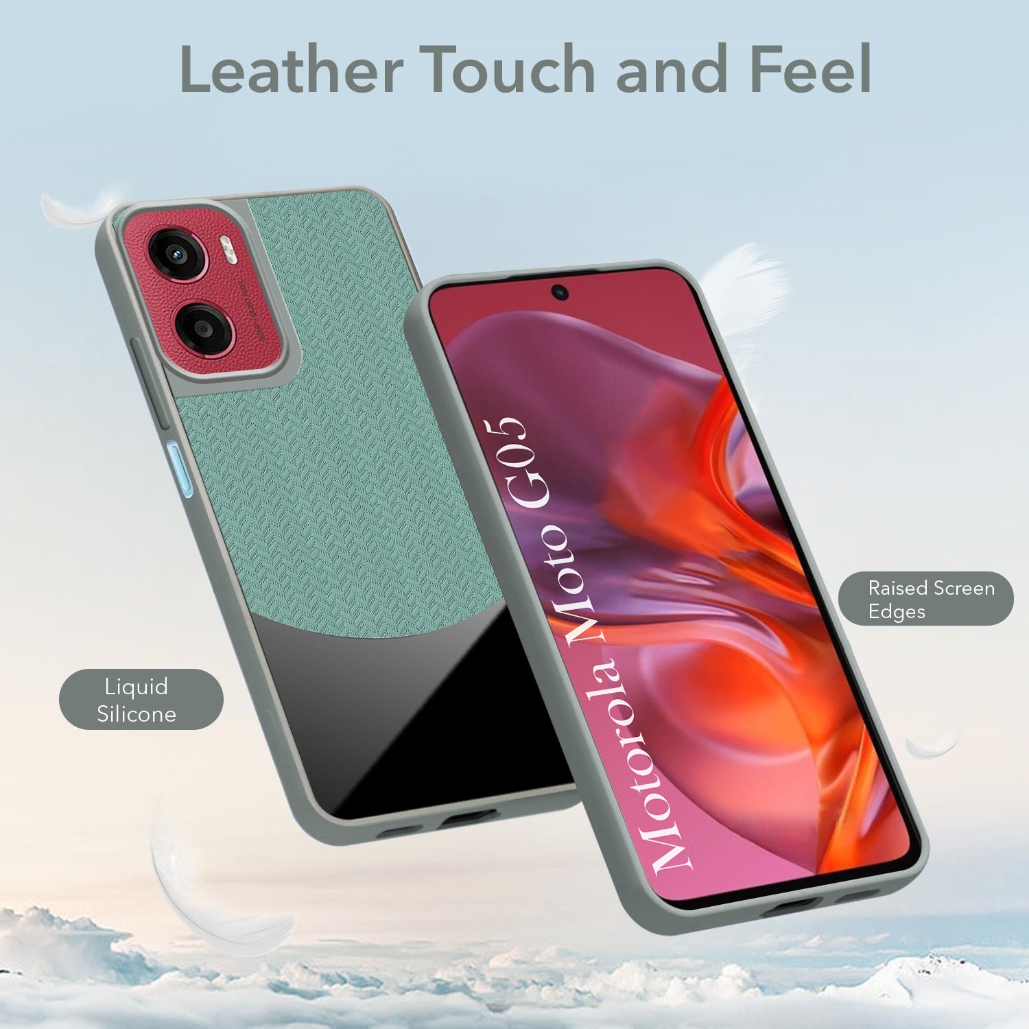 For Motorola Moto G05 Silicone Finish Back Cover Case (Premium Minimalist Professional Feel | Camera Protection Bump)