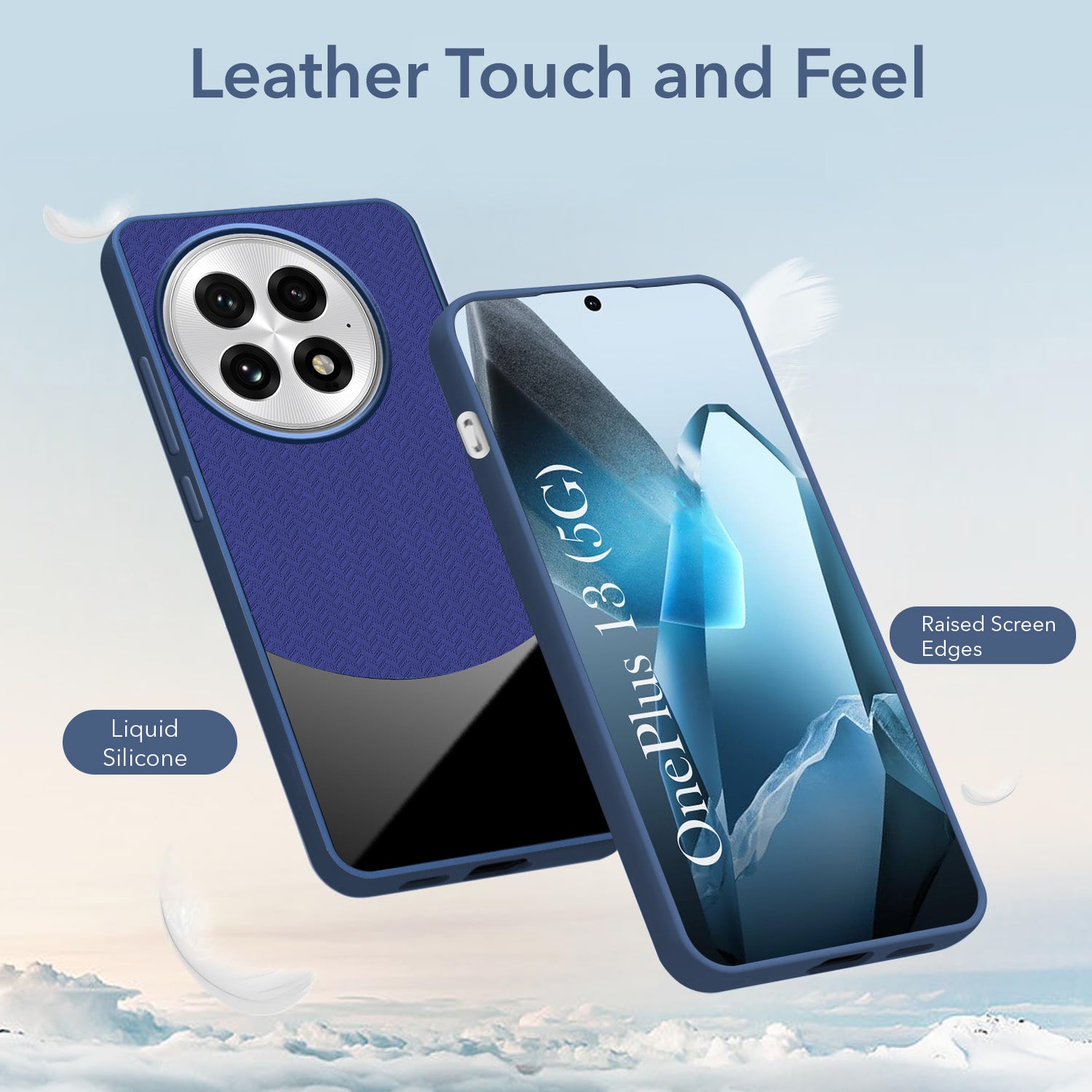 For OnePlus 13 Silicone Finish Back Cover Case (Premium Minimalist Professional Feel | Camera Protection Bump)