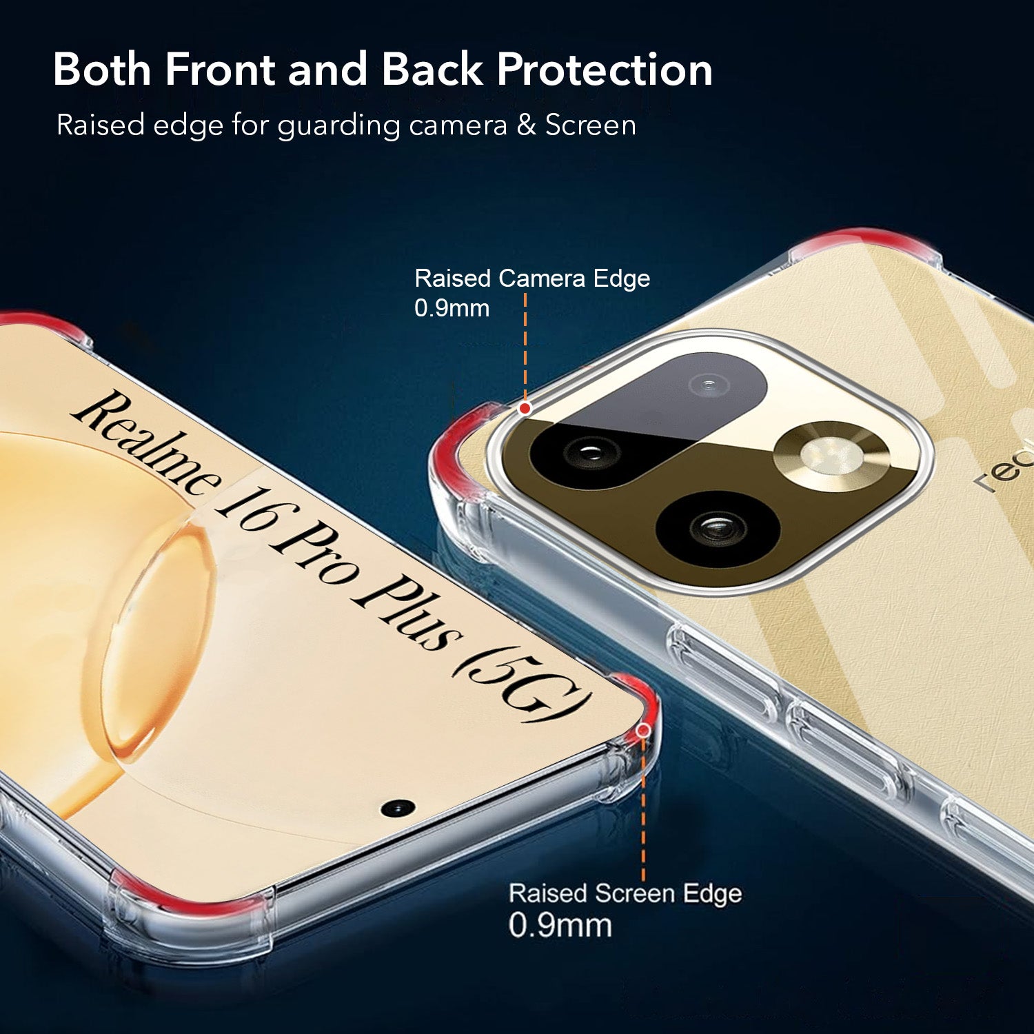 For Realme 16 Pro Plus 5G Back Cover Shockproof Crystal-Clear (Drop & Camera Protection | Hard Polycarbonate)