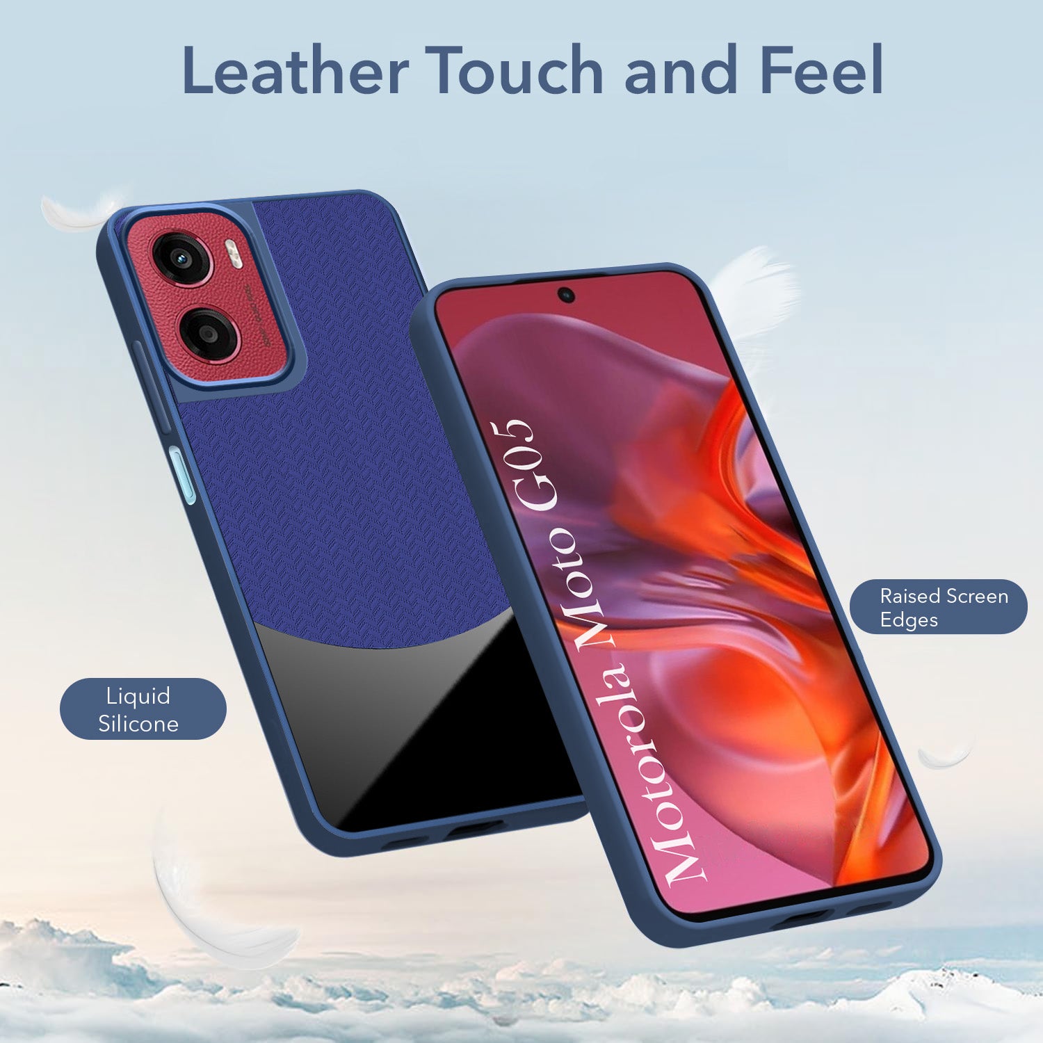 For Motorola Moto G05 Silicone Finish Back Cover Case (Premium Minimalist Professional Feel | Camera Protection Bump)