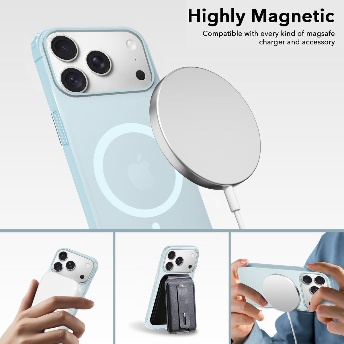 For Apple iPhone 18 Pro Back Cover Case (Frosted Matte Feel | MagSafe Compatible Wireless Charging)