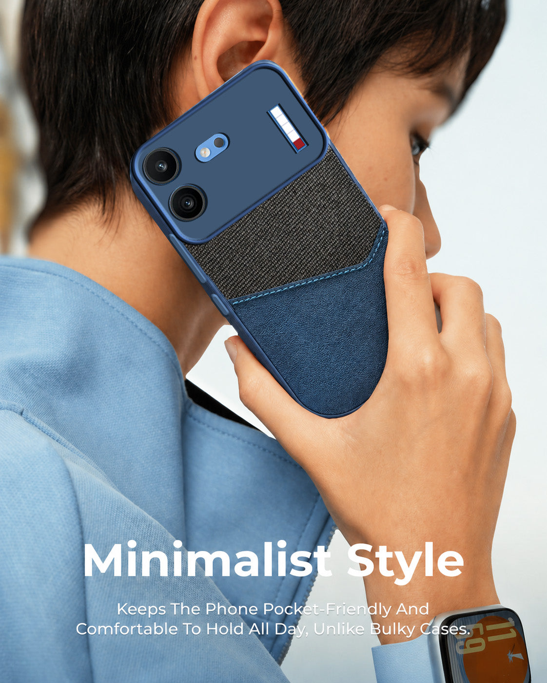 For Nothing Phone 4B 5G Back Cover Case (Dual PU Leather Stitch | Professional Minimalist | Soft and Flexible)