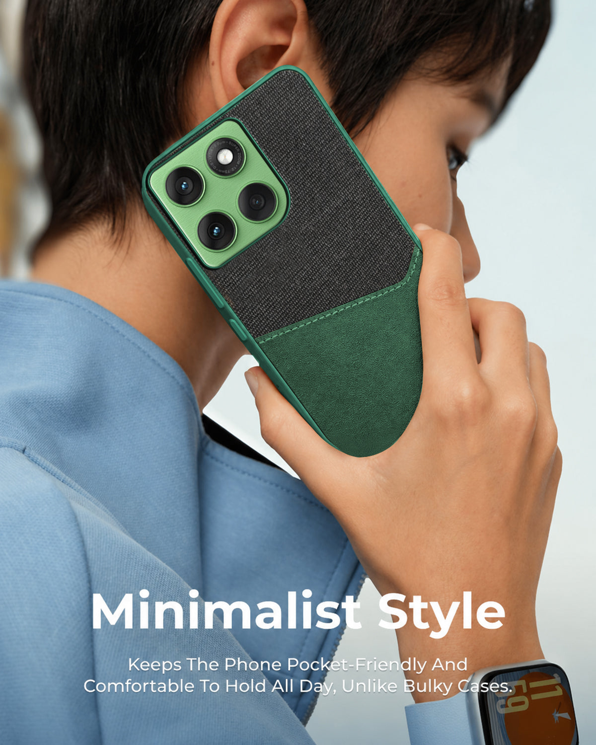 For Motorola Moto Edge 60 Back Cover Case (Dual PU Leather Stitch | Professional Minimalist | Soft and Flexible)