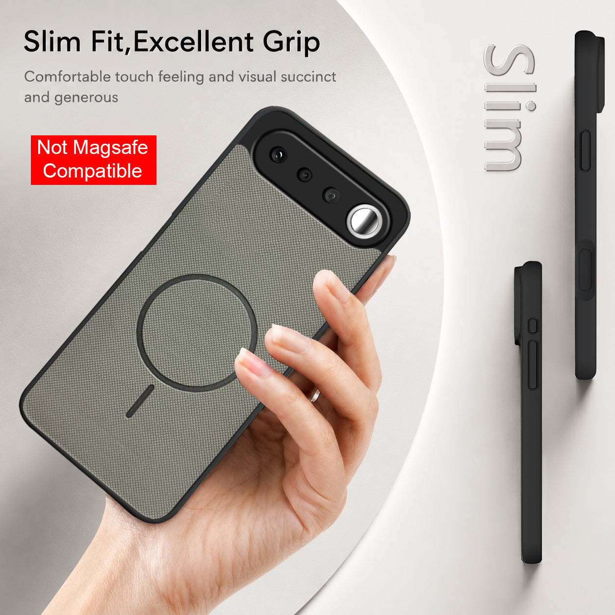 For Realme 16  Back Cover Case PU Leather (Texture Grip Design | Professional Minimalist | Camera Protection | Soft and Flexible)