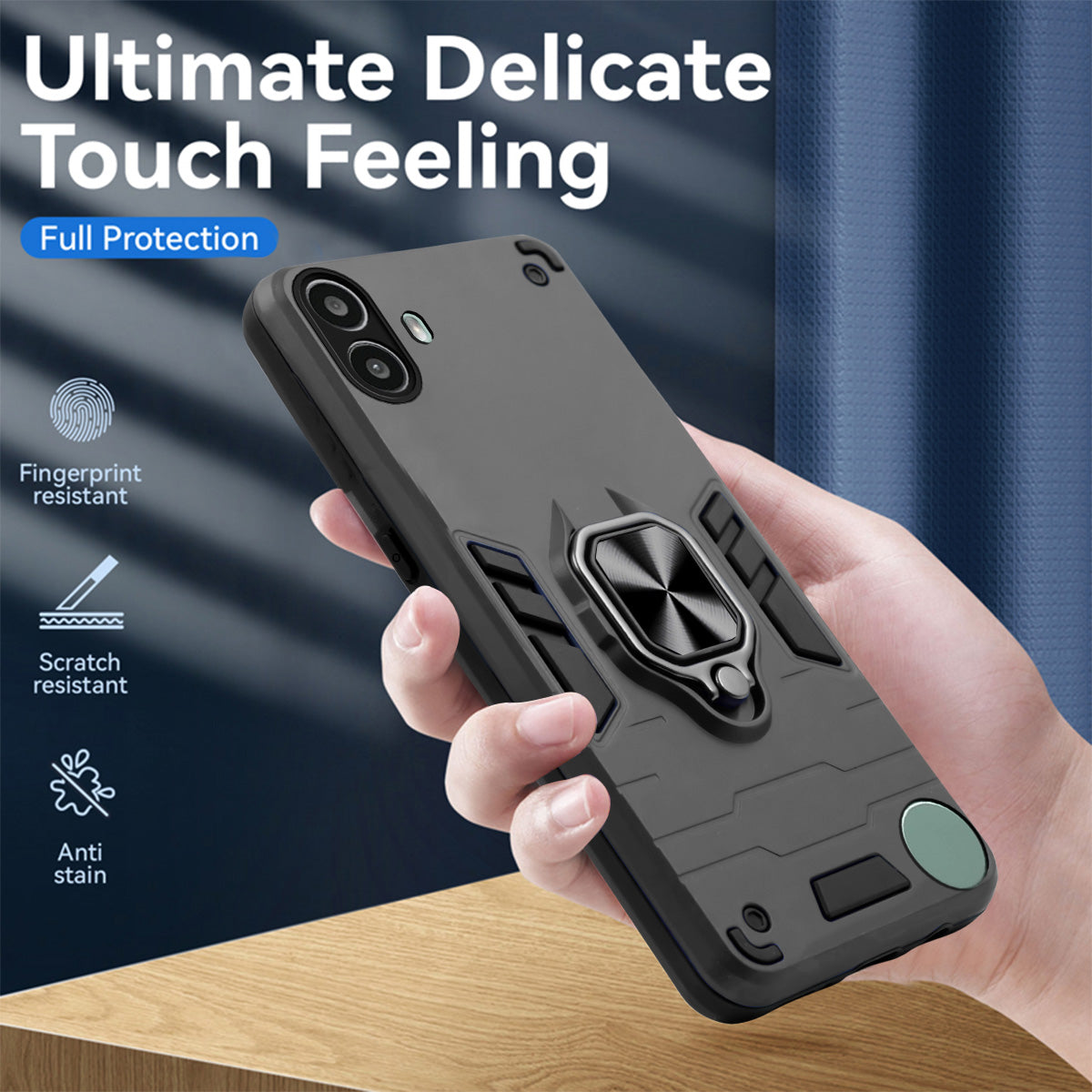 For Nothing CMF Phone 1 Back Cover Case (Shockproof Polycarbonate Dual Layer Hybrid Armor)