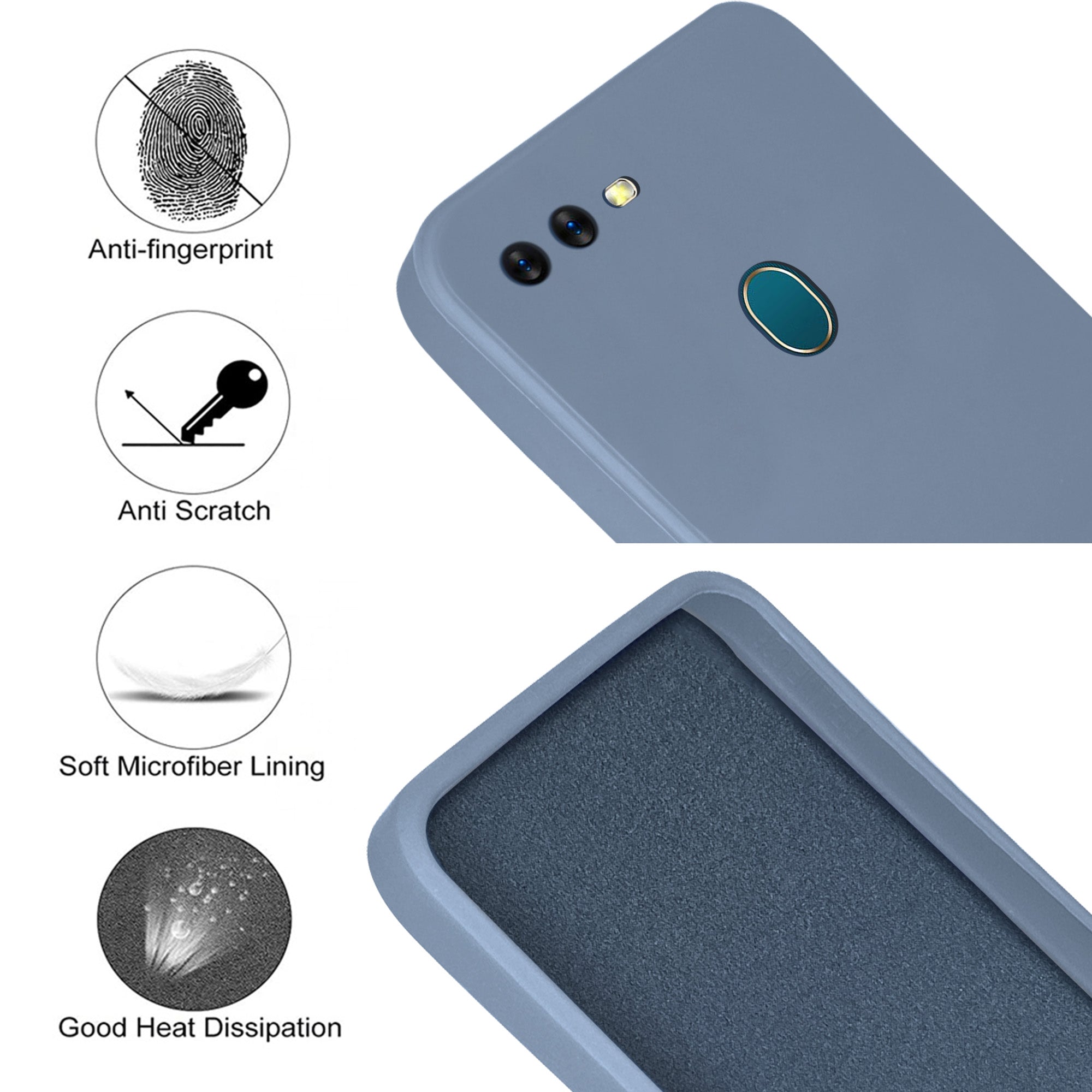 For Oppo A11k Back Cover Case (Inside Fiber Cloth | Smooth Matte Finish | Elegant Professional Look)
