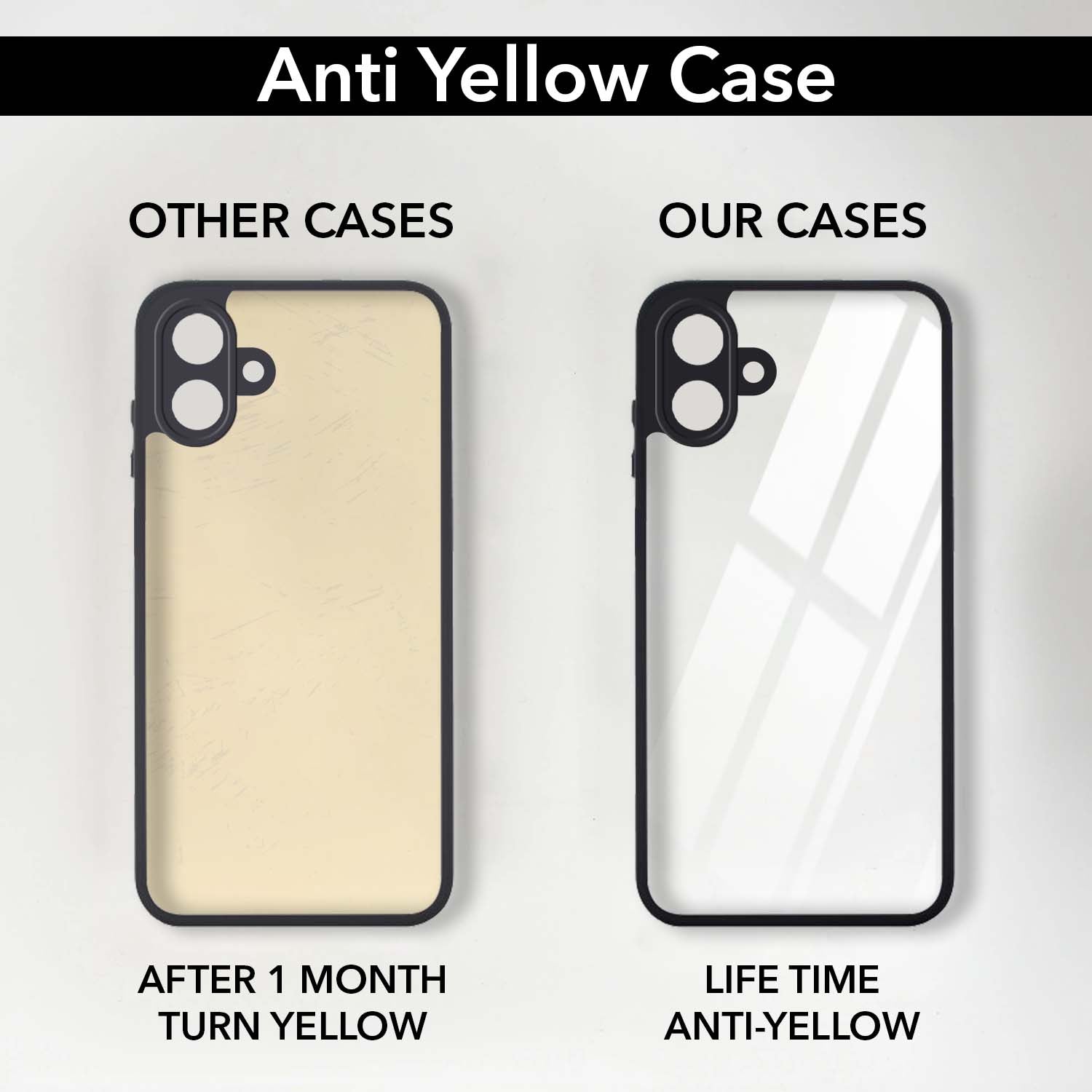 For Samsung Galaxy A07 4G Back Cover Case Ultra-Hybrid (Lifetime Anti Yellow | Anti Scratch | Crystal Clear Shockproof)