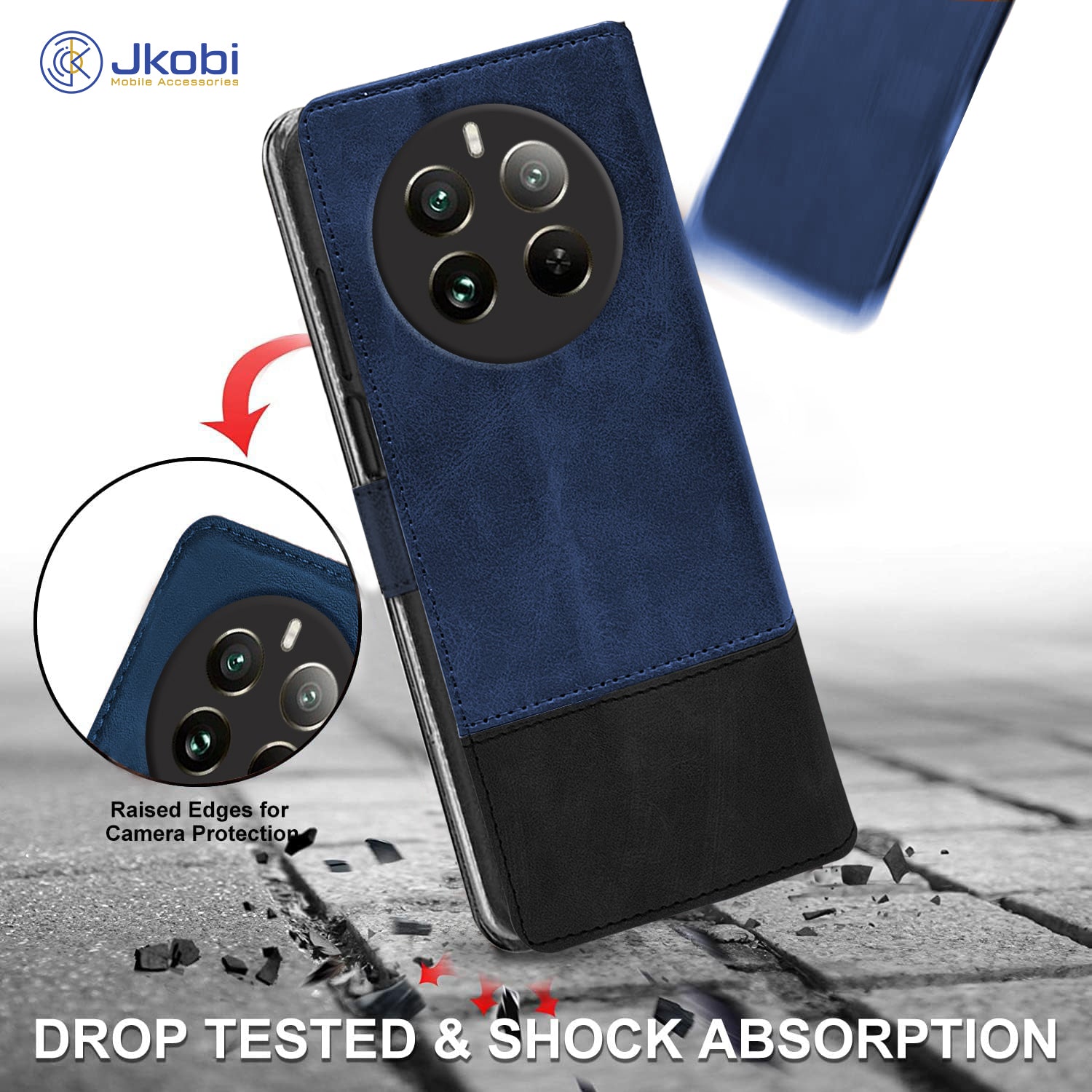 For Realme Narzo 70 5G Flip Cover Case (Professional Dual Leather Wallet with Magnetic Closure)