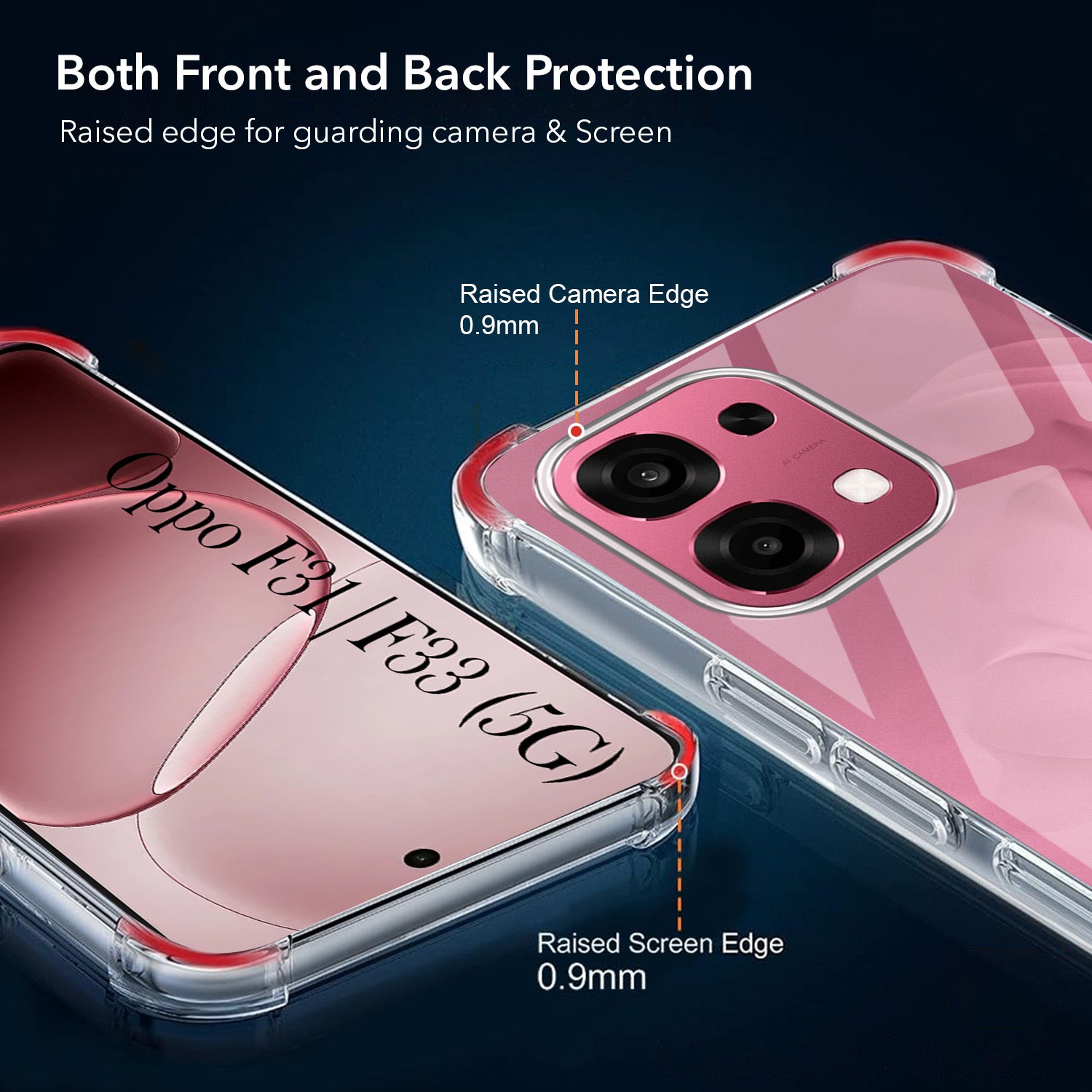 For Oppo F31 5G | Oppo F33 5G Back Cover (Drop & Camera Protection | Hard Polycarbonate)