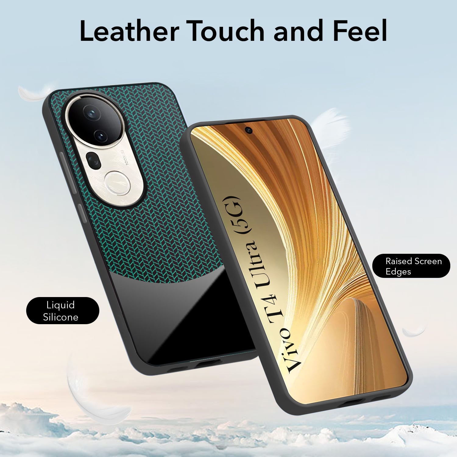 For Vivo T4 Ultra Silicone Finish Back Cover Case (Premium Minimalist Professional Feel | Camera Protection Bump)