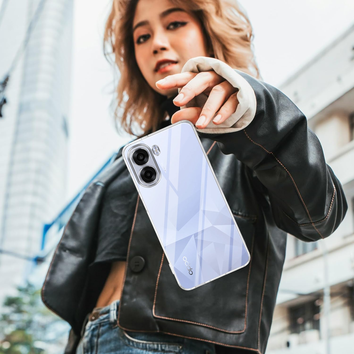 For Oppo K14x 5G Back Cover Case Silicone (Clear Shockproof Case with Camera Protection | Soft and Flexible | Transparent)