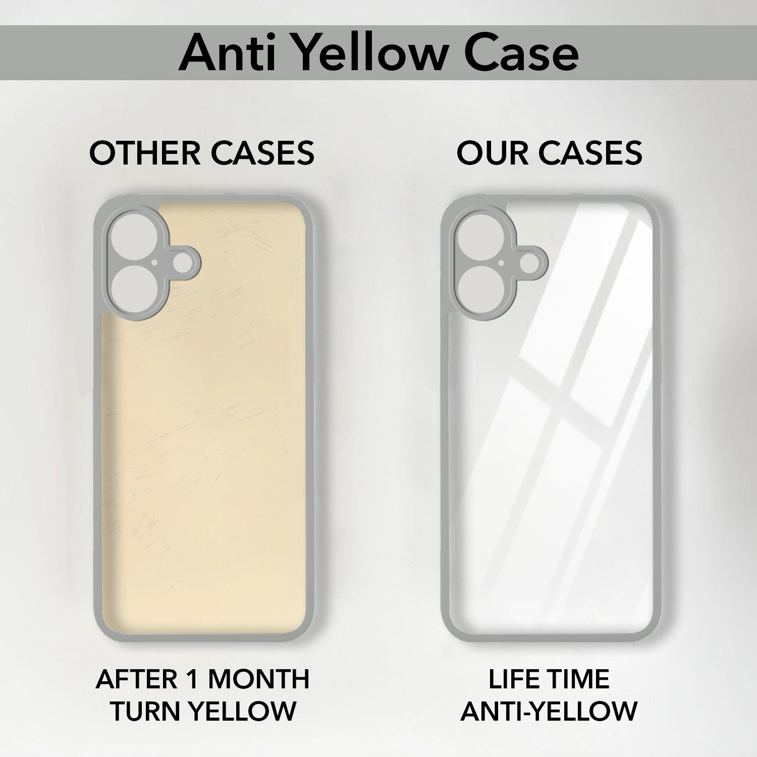 For Apple iPhone 17 Back Cover Case Ultra-Hybrid (Lifetime Anti Yellow | Anti Scratch | Crystal Clear Shockproof)