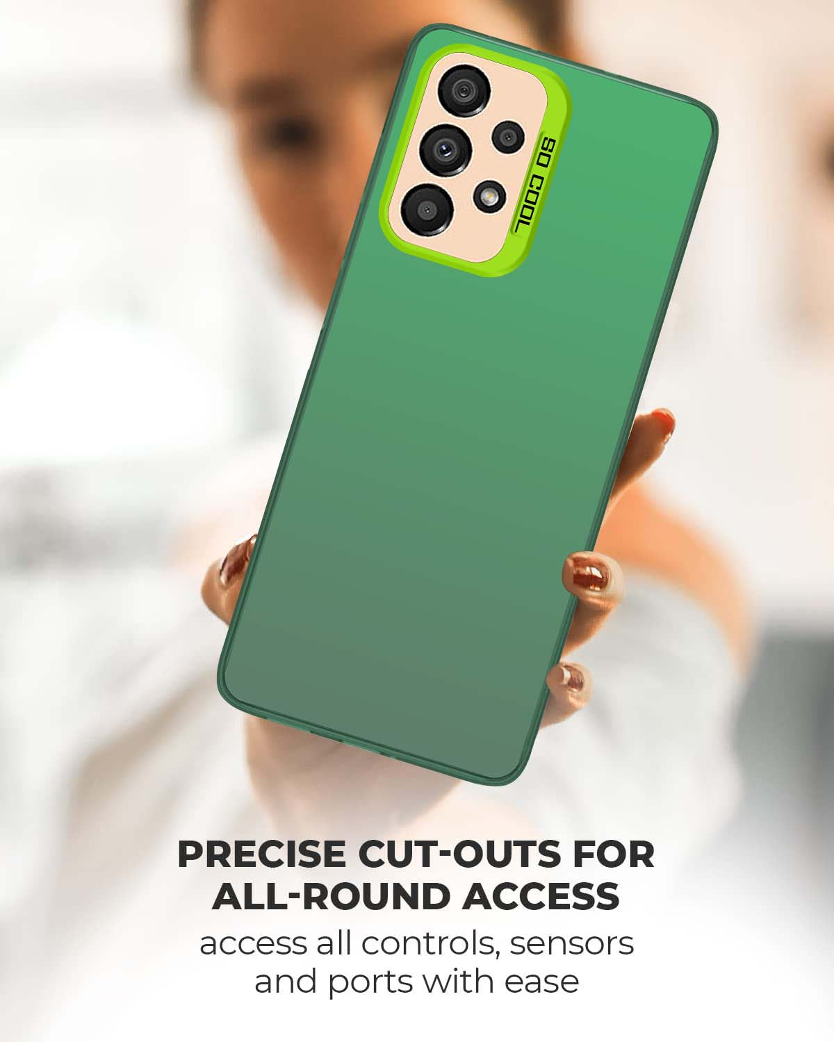 For Samsung Galaxy A33 5G Back Cover Case (Velvet Touch | Professional Glossy Finish | Camera Protection Bump)