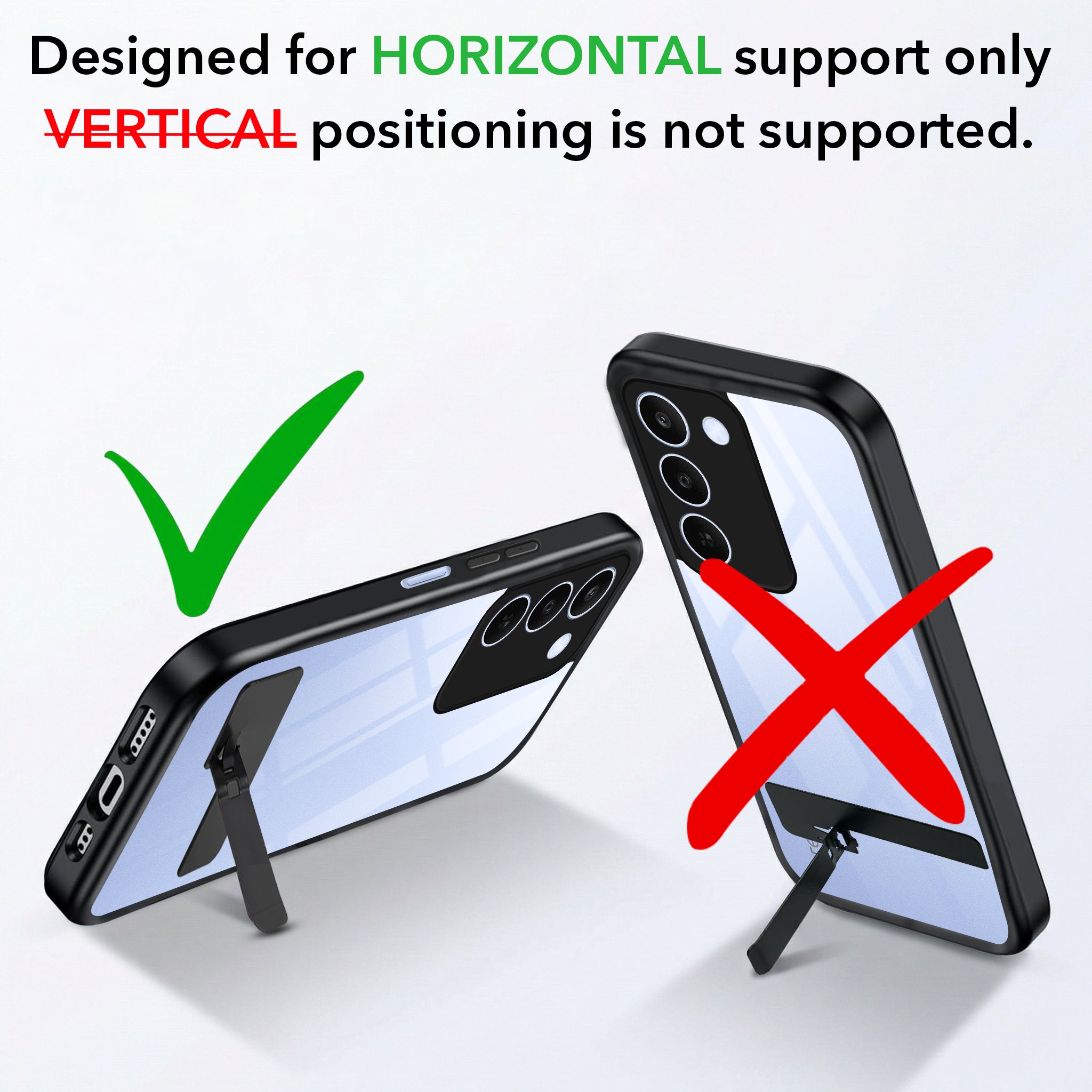 For Realme C83 5G Back Cover Case (Built-in Stand | Lifetime Anti Yellow | Kickstand Shockproof | Camera Protection | MagSafe Compatible)