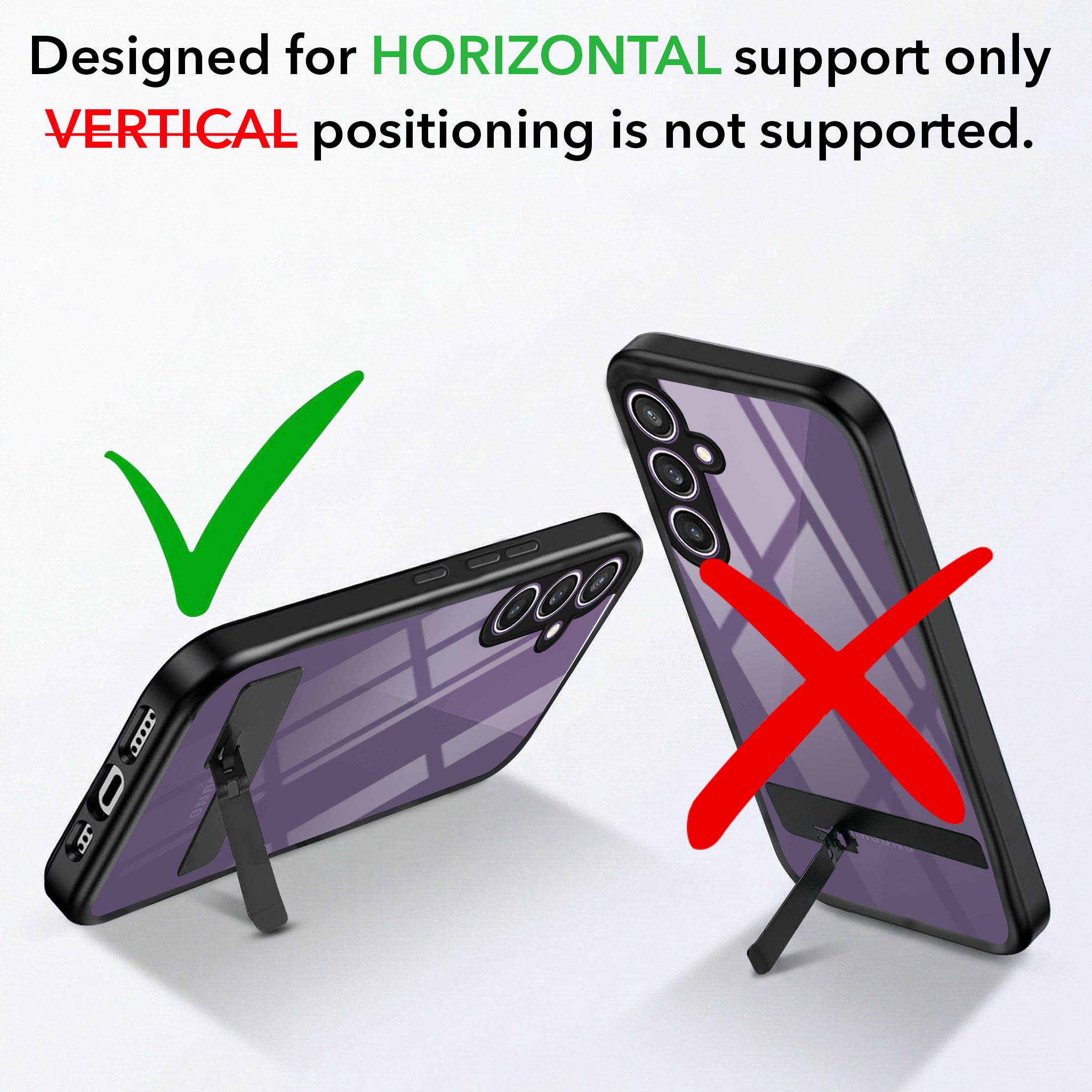 For Samsung Galaxy S23 FE 5G Back Cover Case (Built-in Stand | Lifetime Anti Yellow | Kickstand Shockproof | Camera Protection | MagSafe Compatible)