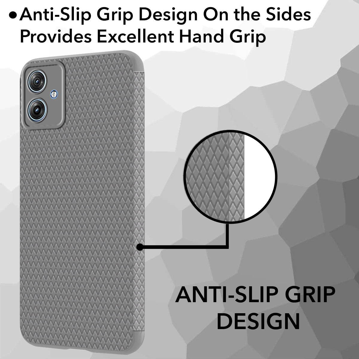For Motorola Moto G64 5G Back Cover Case (Liquid Silicone | Side Grip | Camera Protection)