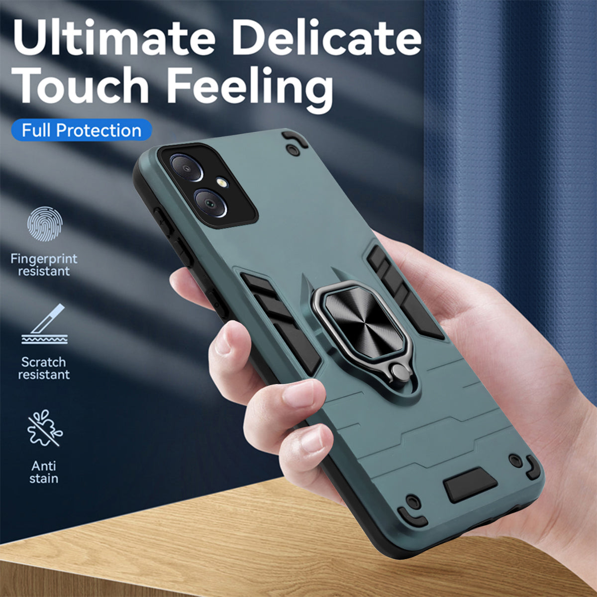 For Samsung Galaxy F05 | M05 Back Cover Case (Shockproof Polycarbonate Dual Layer Hybrid Armor)