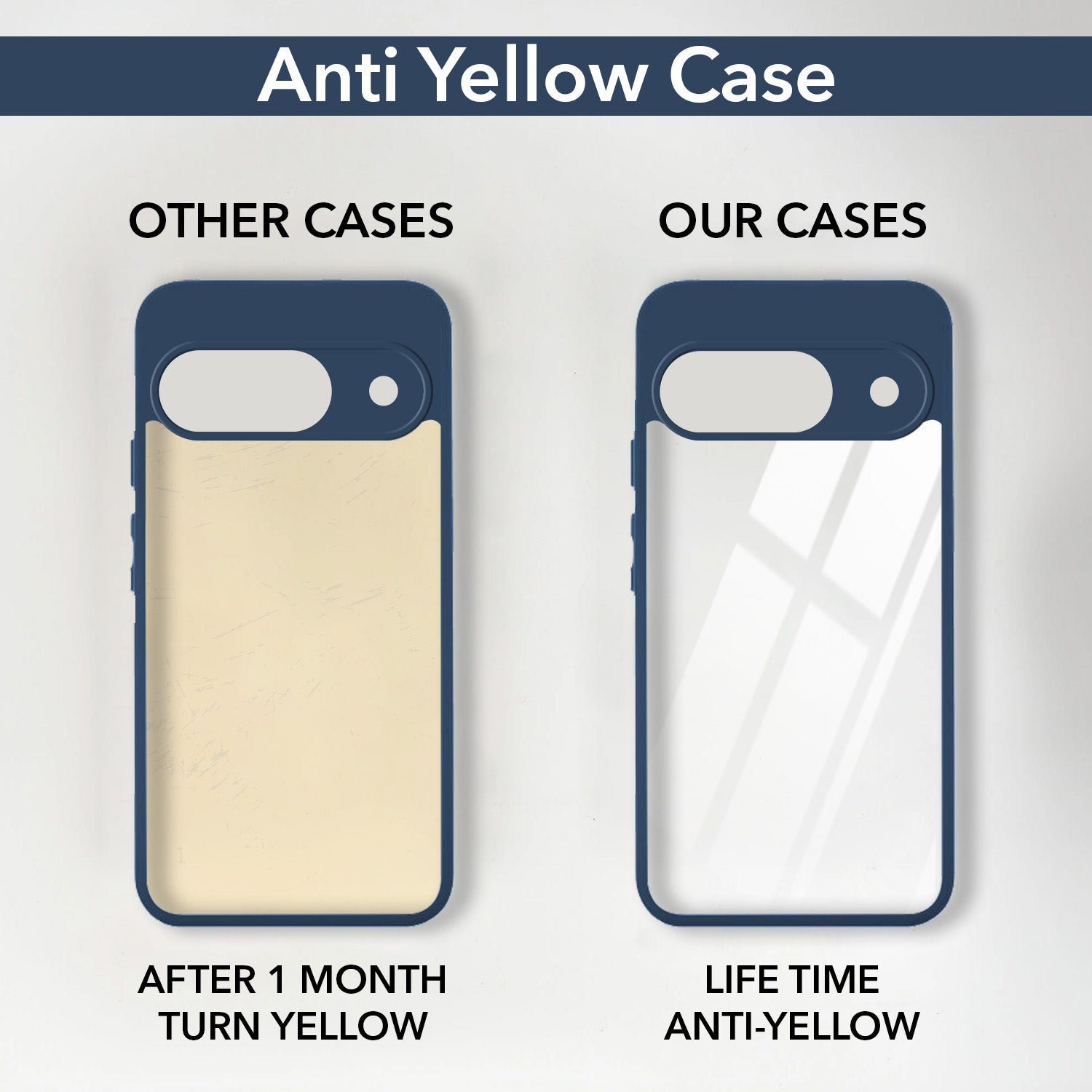 For Google Pixel 9 Back Cover Case Ultra-Hybrid (Lifetime Anti Yellow | Anti Scratch | Crystal Clear Shockproof)