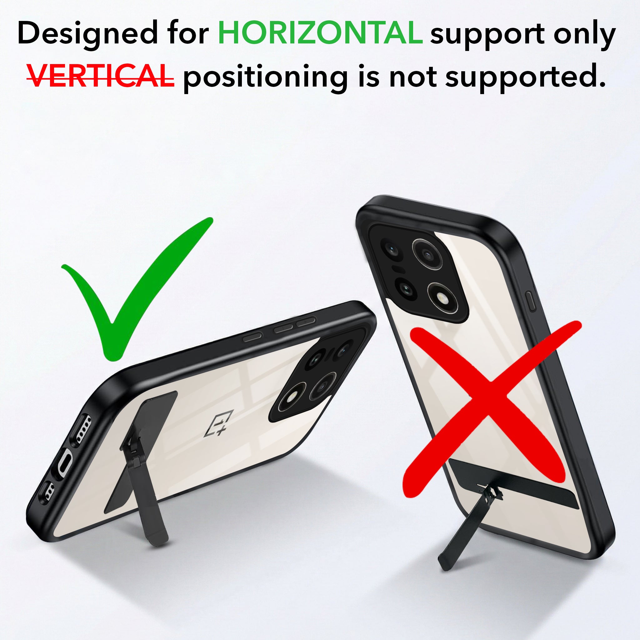 For OnePlus 15 5G Back Cover Case (Built-in Stand | Lifetime Anti Yellow | Kickstand Shockproof | Camera Protection | MagSafe Compatible)