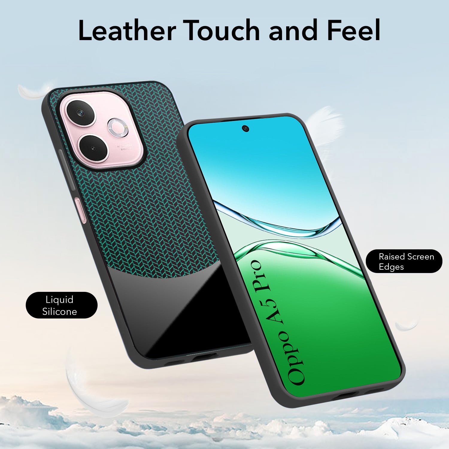 For Oppo A5 Pro Silicone Finish Back Cover Case (Premium Minimalist Professional Feel | Camera Protection Bump)