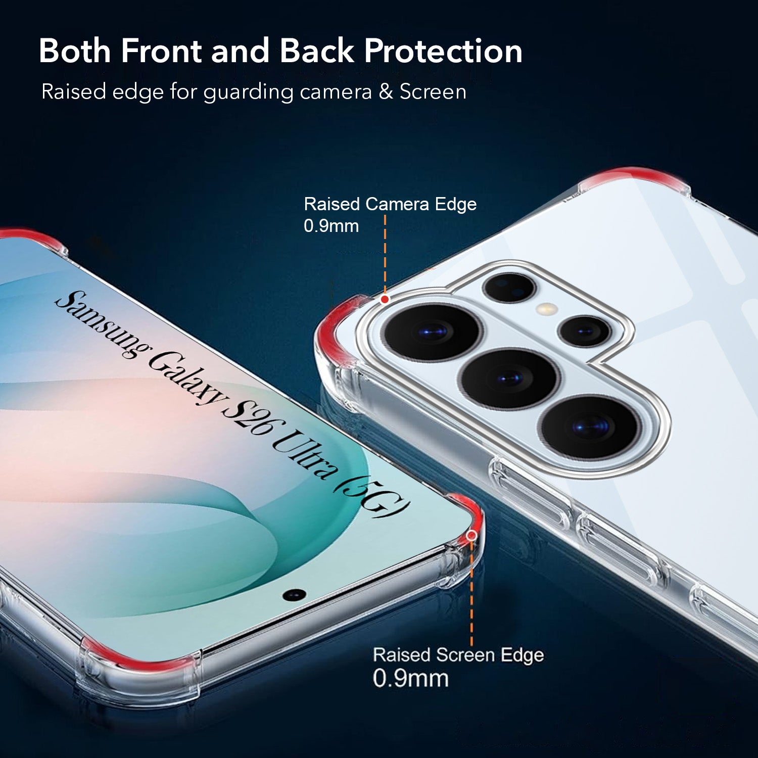 For Samsung Galaxy S26 Ultra Back Cover Shockproof Crystal-Clear  (Drop & Camera Protection | Hard Polycarbonate)