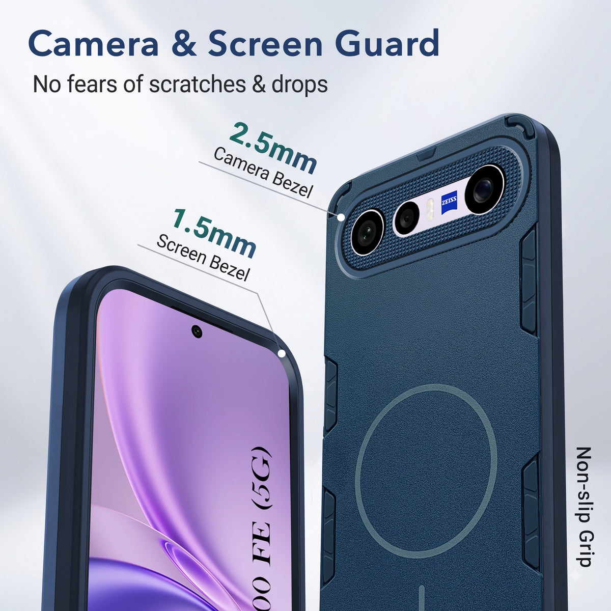 For Vivo X300 FE Back Cover Case (Slim Hybrid Armor | Shockproof Camera Protection | Rugged Dual Layer)